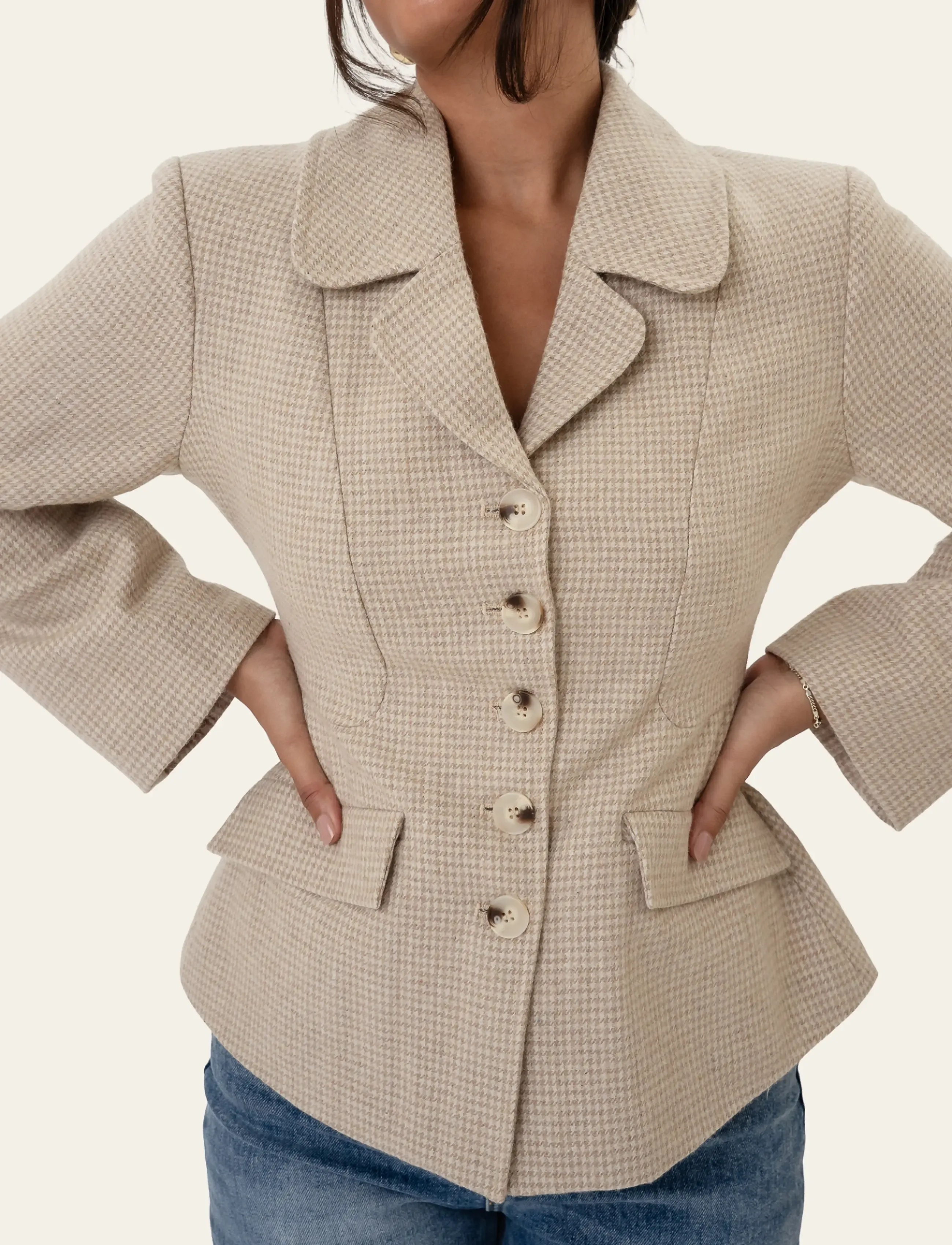 BYIC - StineIC Blazer - beige checks - 5