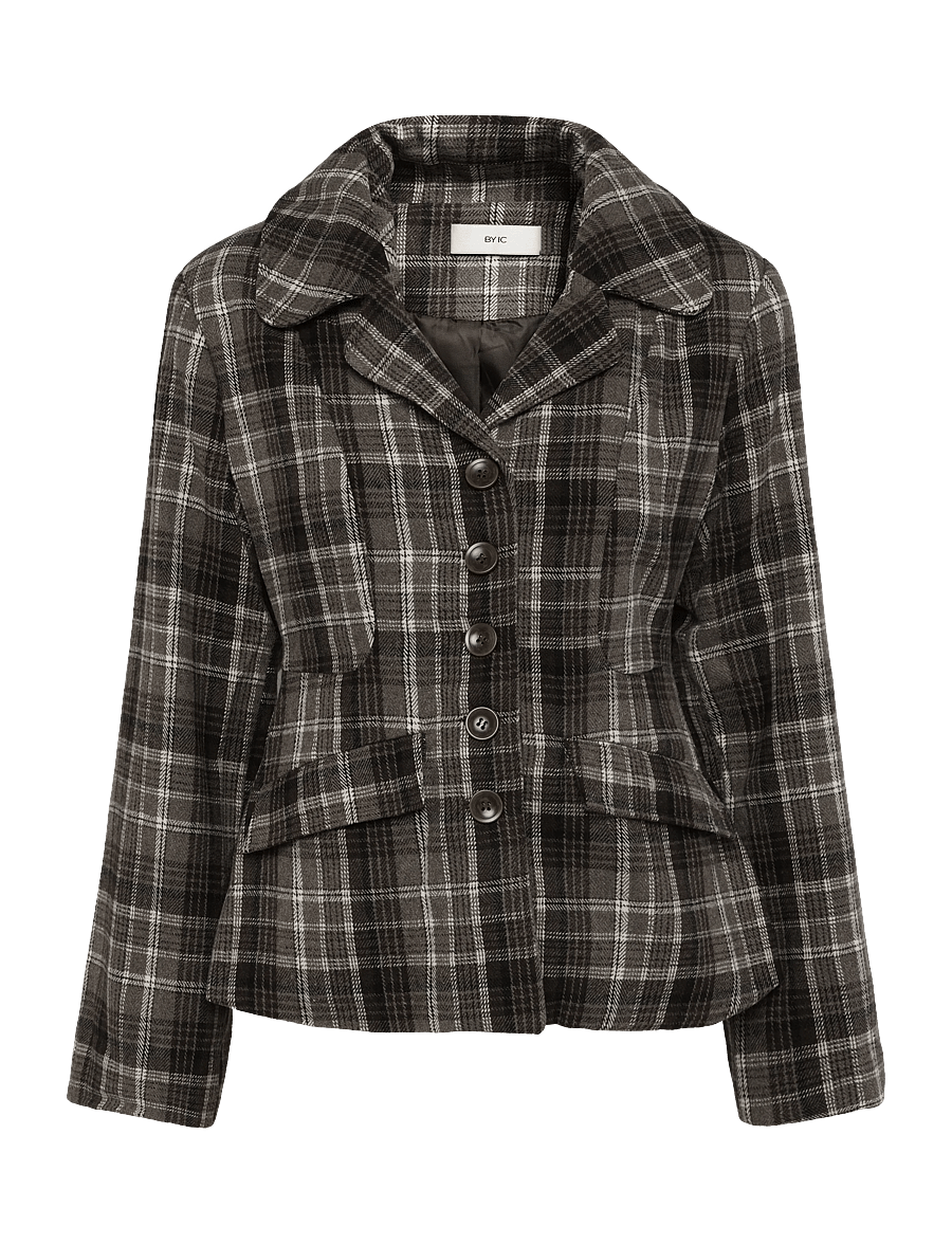 BYIC - StineIC Blazer - einreihige blazer - brown heritage checks - 0