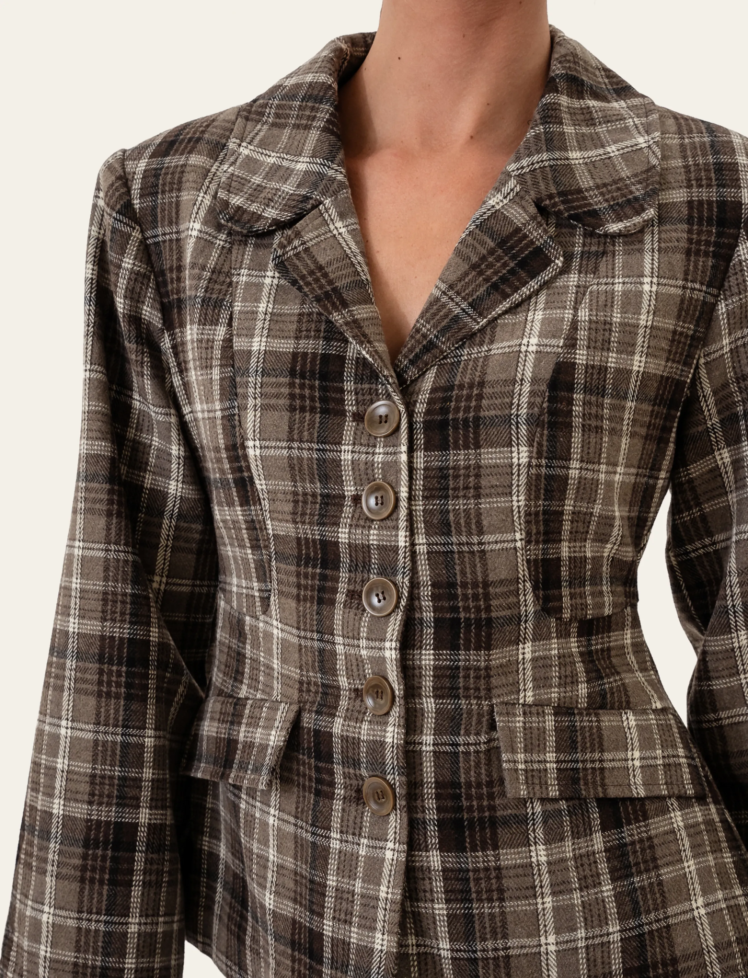 BYIC - StineIC Blazer - einreihige blazer - brown heritage checks - 3