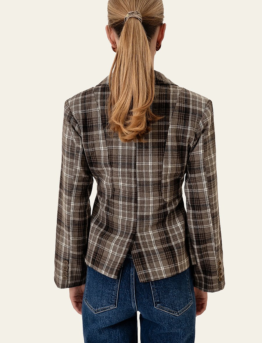 BYIC - StineIC Blazer - einreihige blazer - brown heritage checks - 4