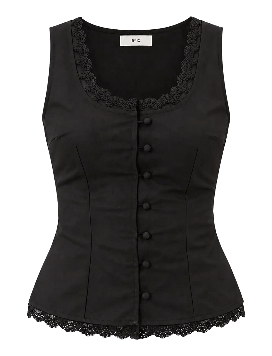BYIC - ElsieIC Top - black lace - 1