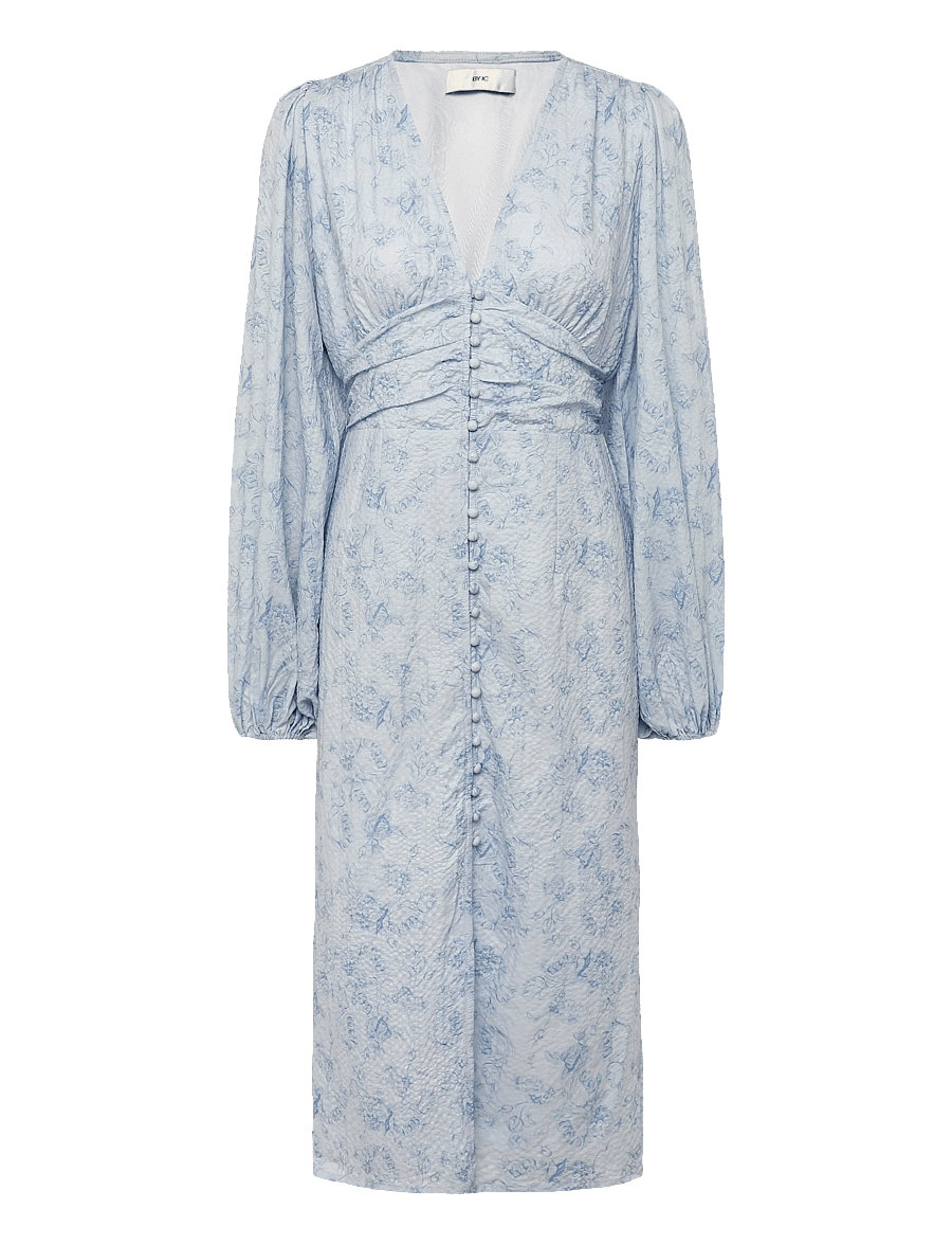 BYIC - AdaIC Long Dress - midiklänningar - soft blue blossom - 1