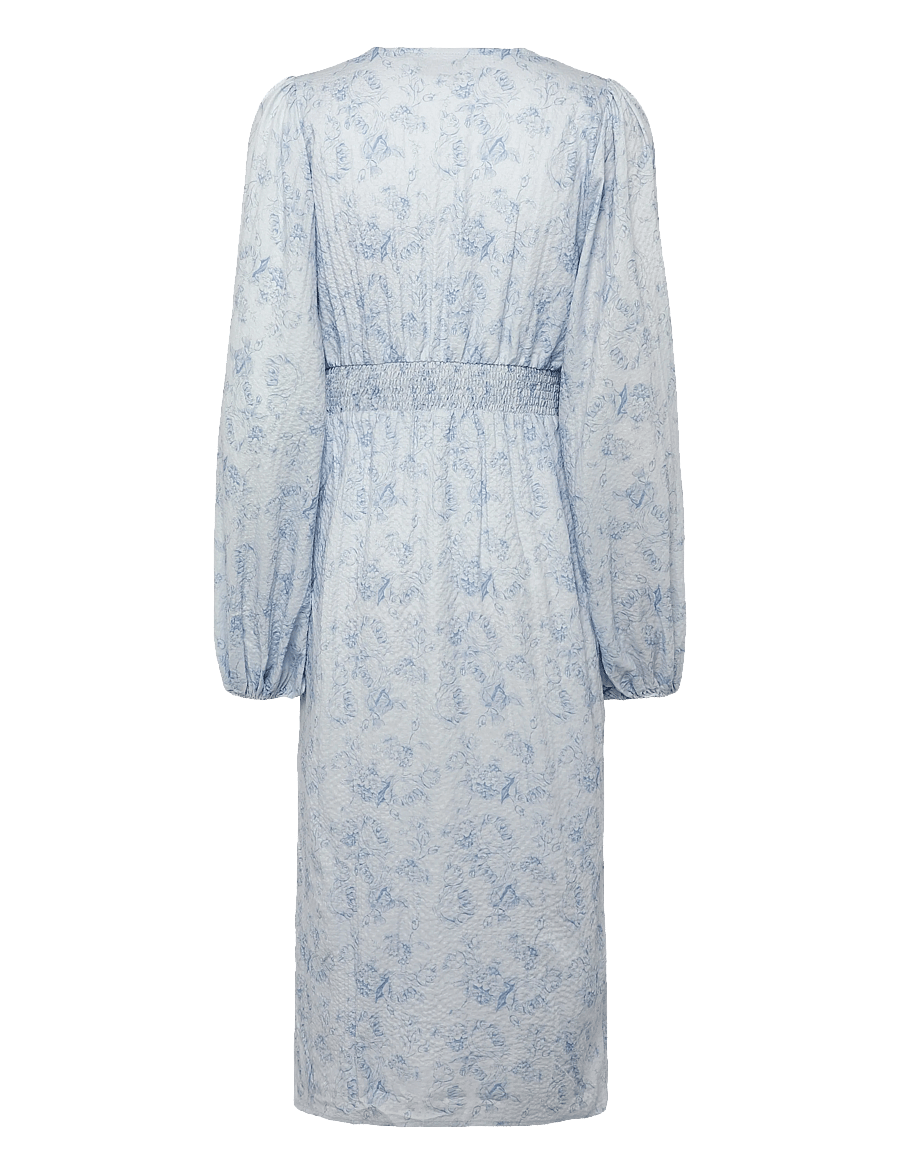 BYIC - AdaIC Long Dress - midiklänningar - soft blue blossom - 2