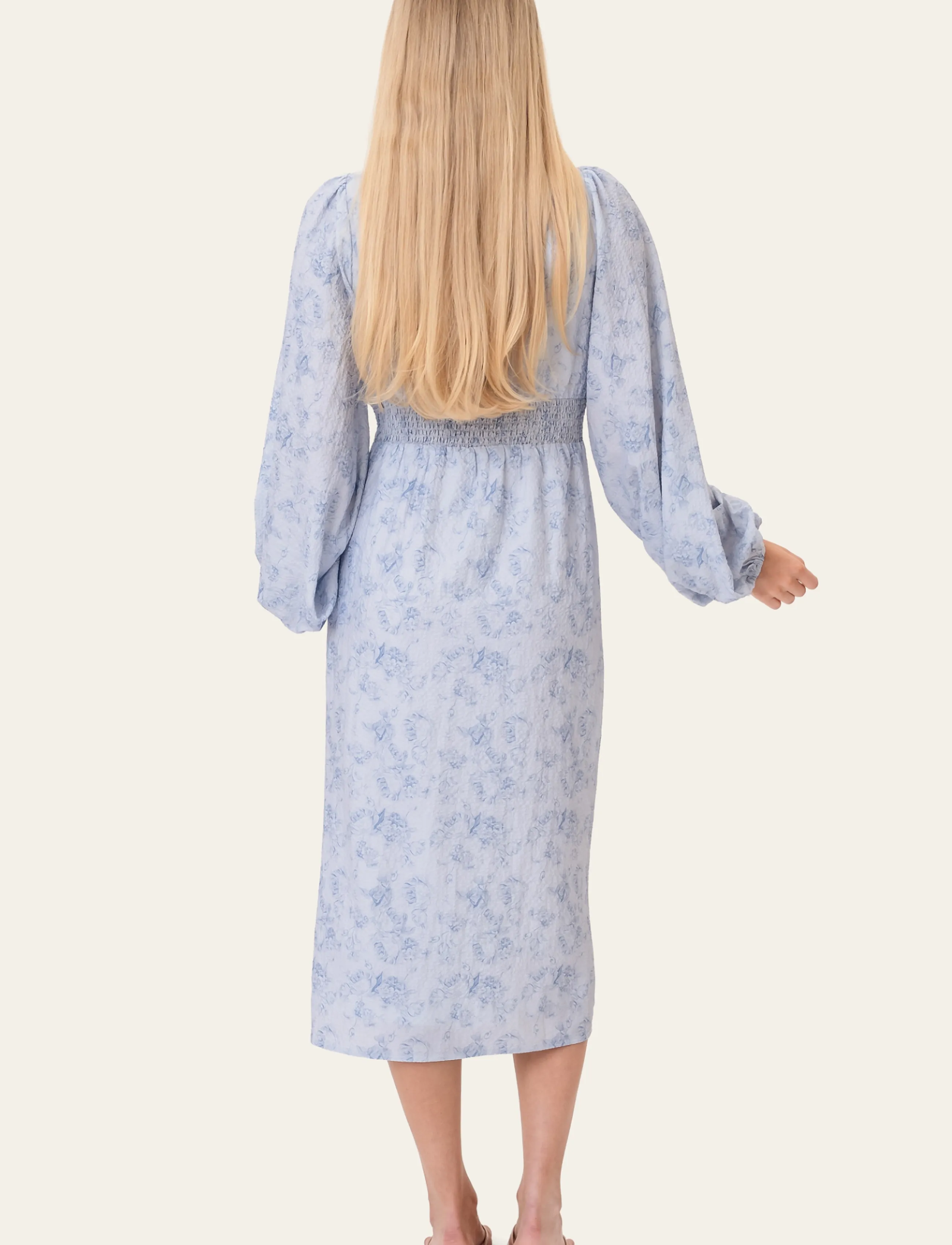 BYIC - AdaIC Long Dress - soft blue blossom - 3