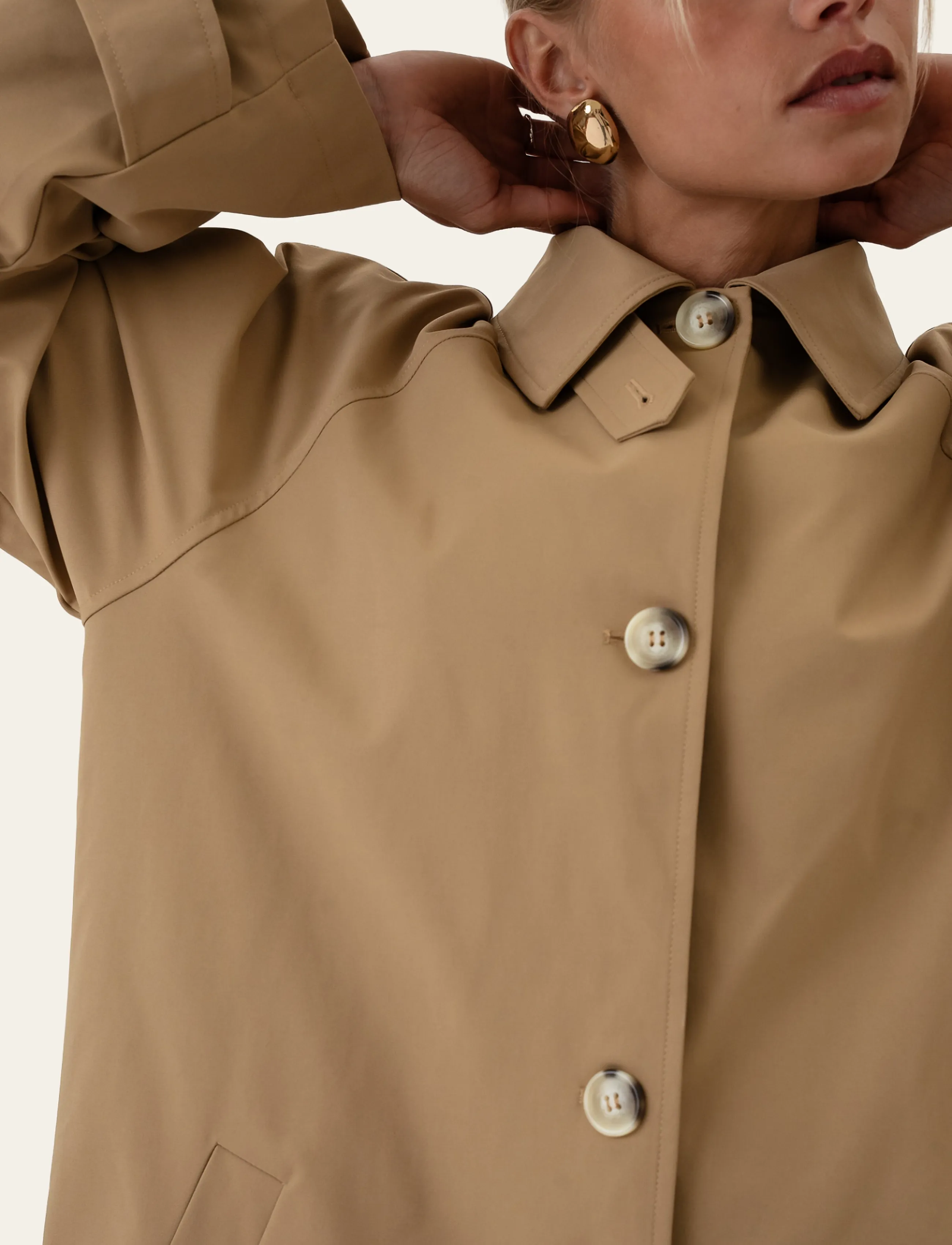 BYIC - AvaIC Trenchcoat - trenchcoats - camel - 5