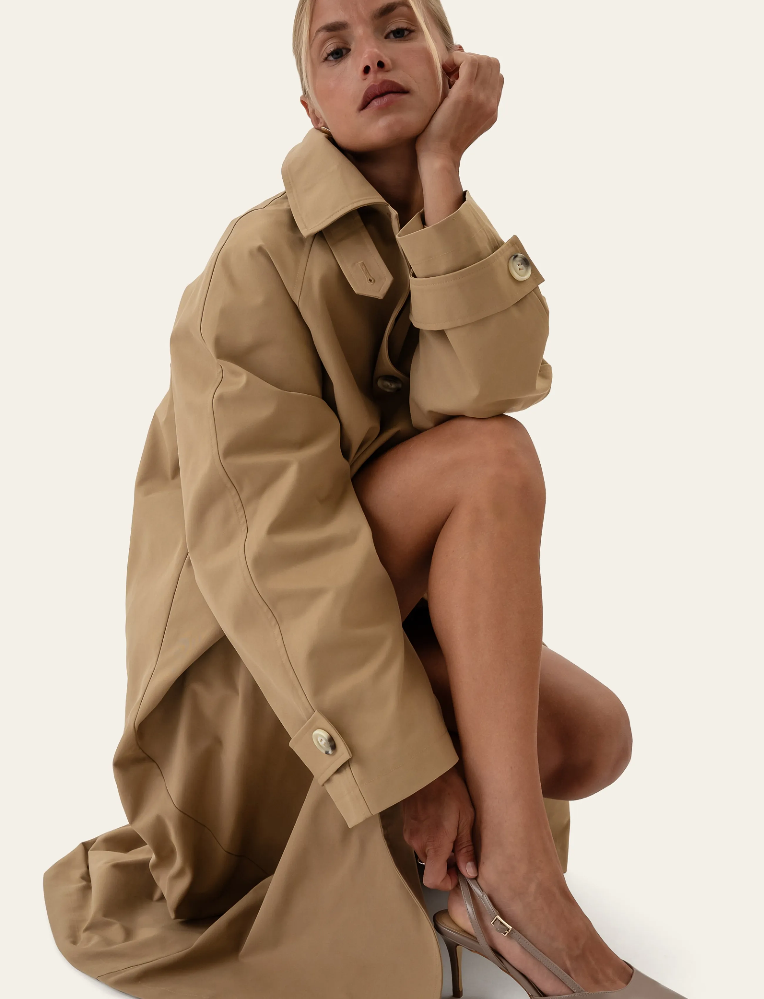 BYIC Avaic Trenchcoat kappor & rockar dam – bild 4