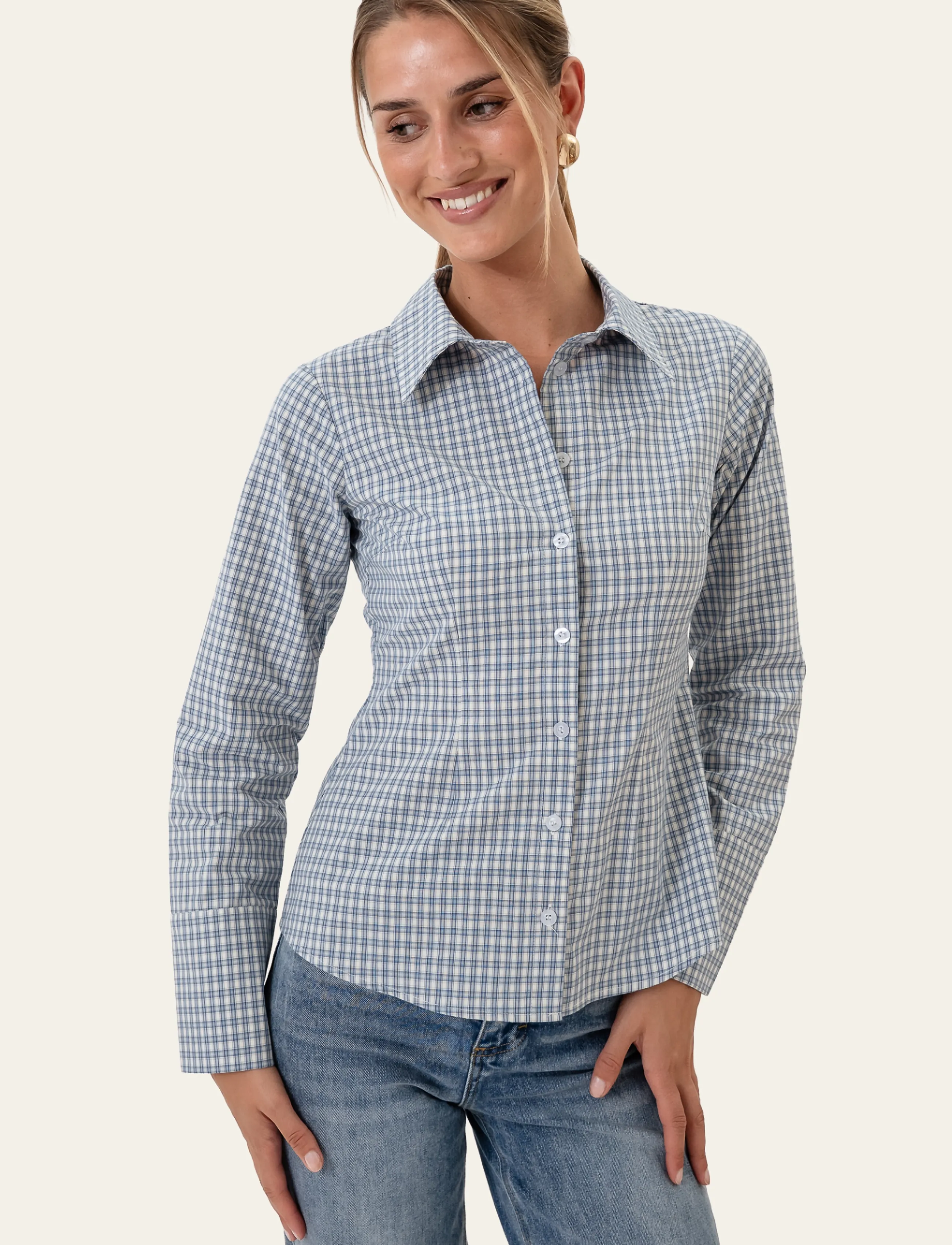 BYIC - SiljeIC Shirt - langärmlige hemden - blue checks - 3