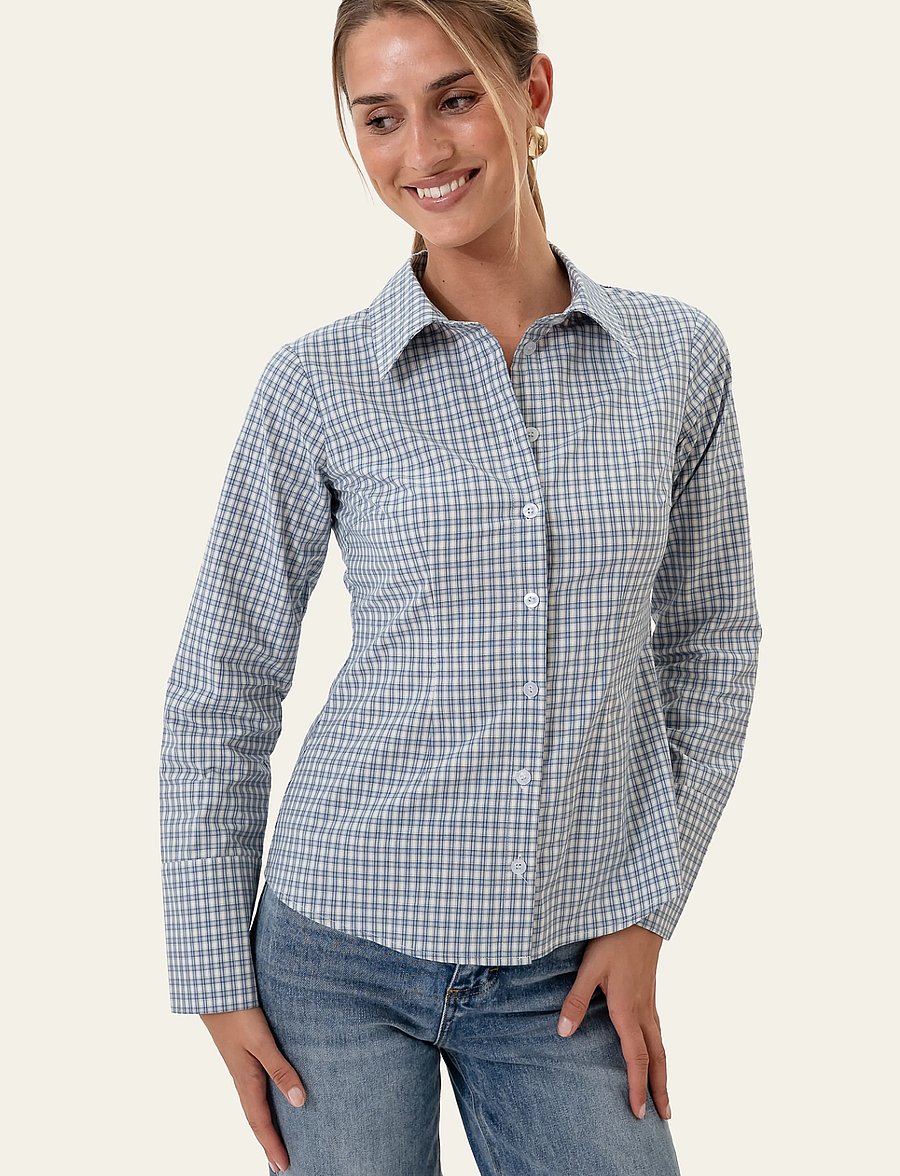 BYIC - SiljeIC Shirt - langärmlige hemden - blue checks - 3