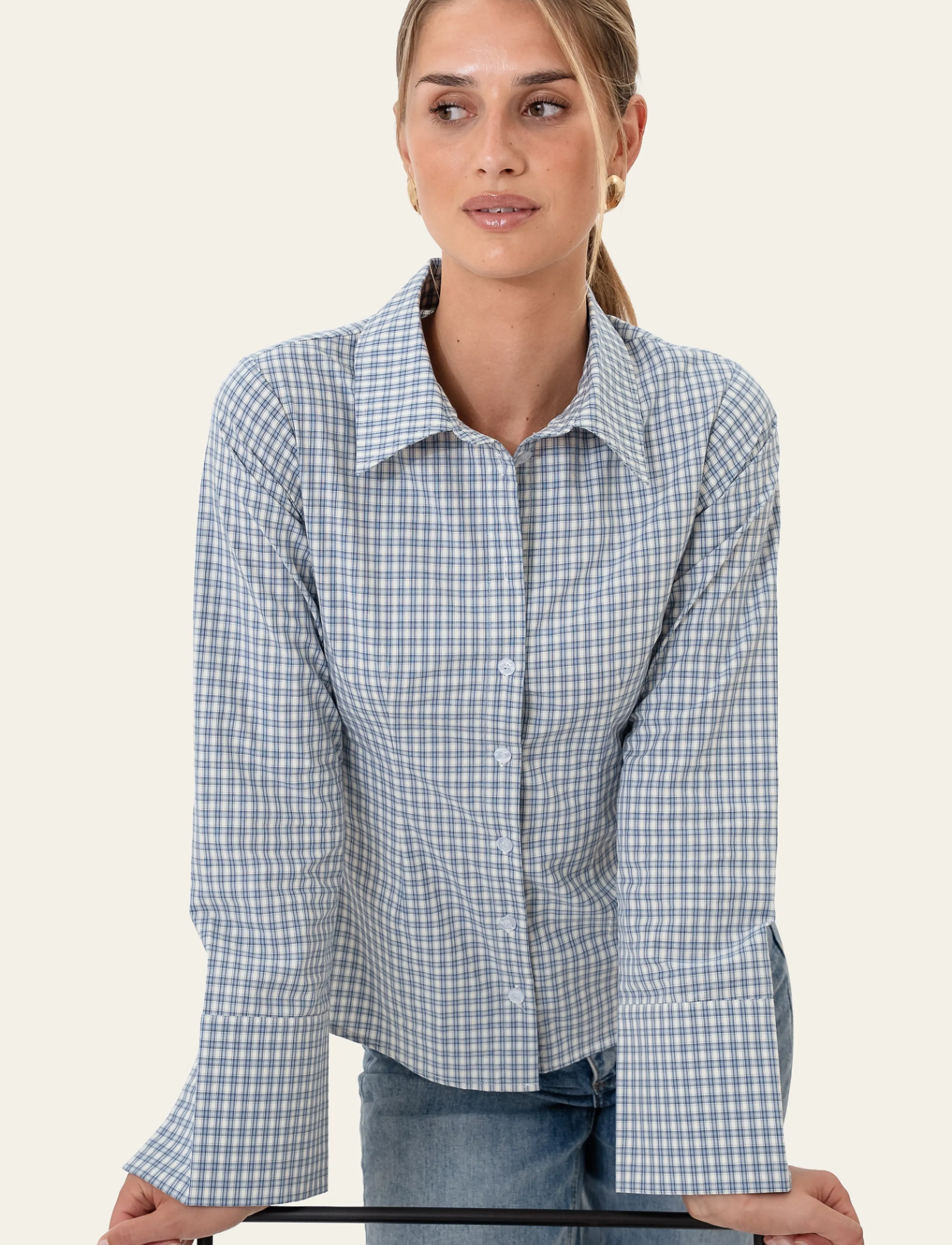 BYIC - SiljeIC Shirt - langärmlige hemden - blue checks - 5