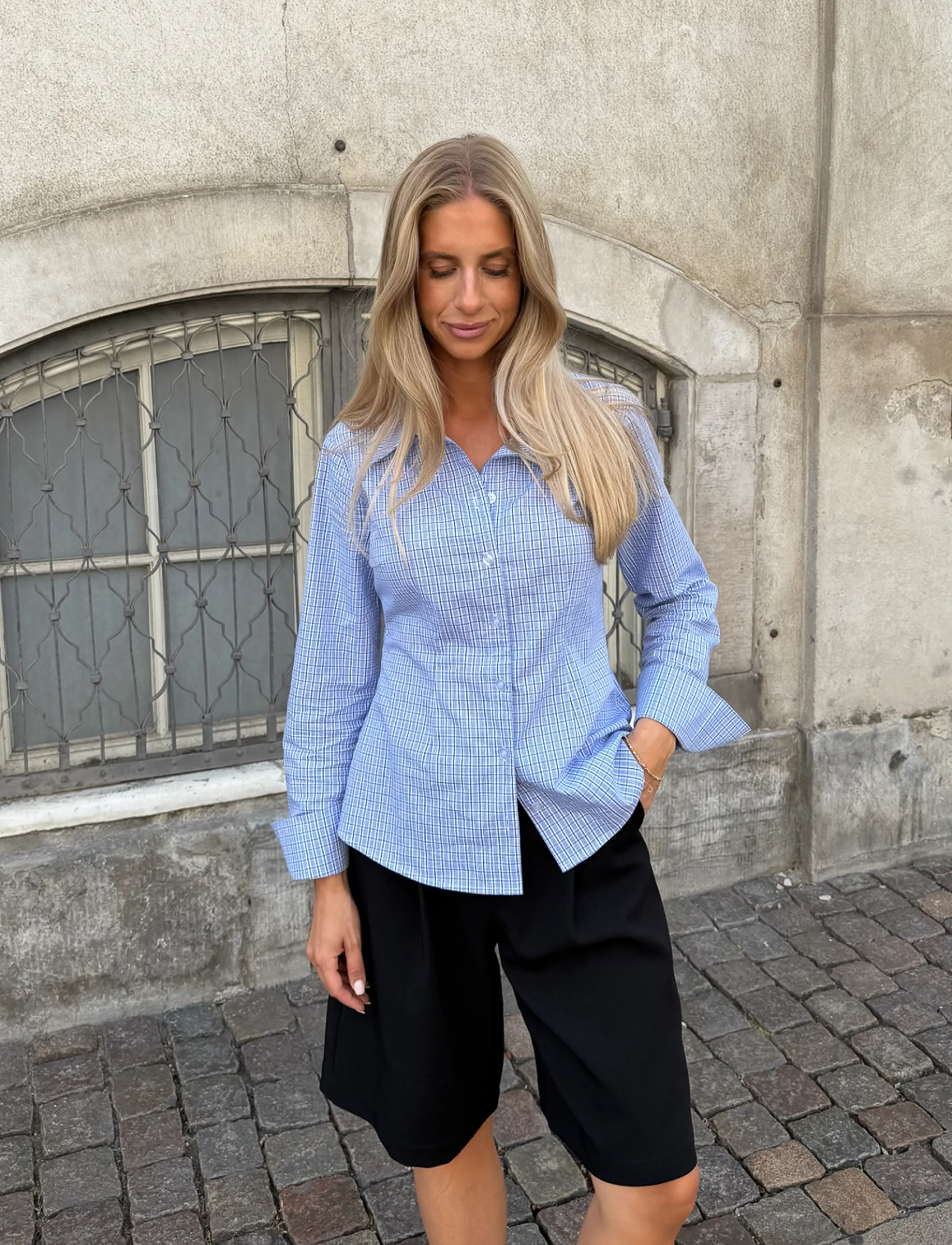 BYIC - SiljeIC Shirt - langærmede skjorter - blue white checks - 5