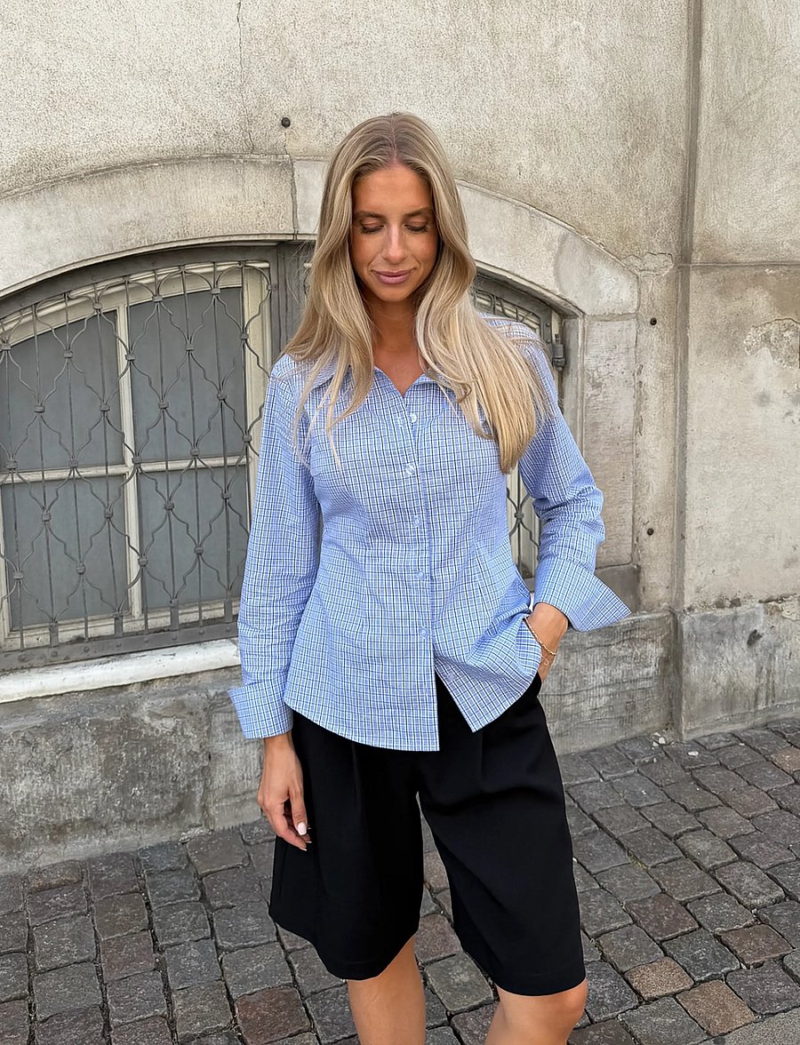 BYIC - SiljeIC Shirt - langärmlige hemden - blue white checks - 0