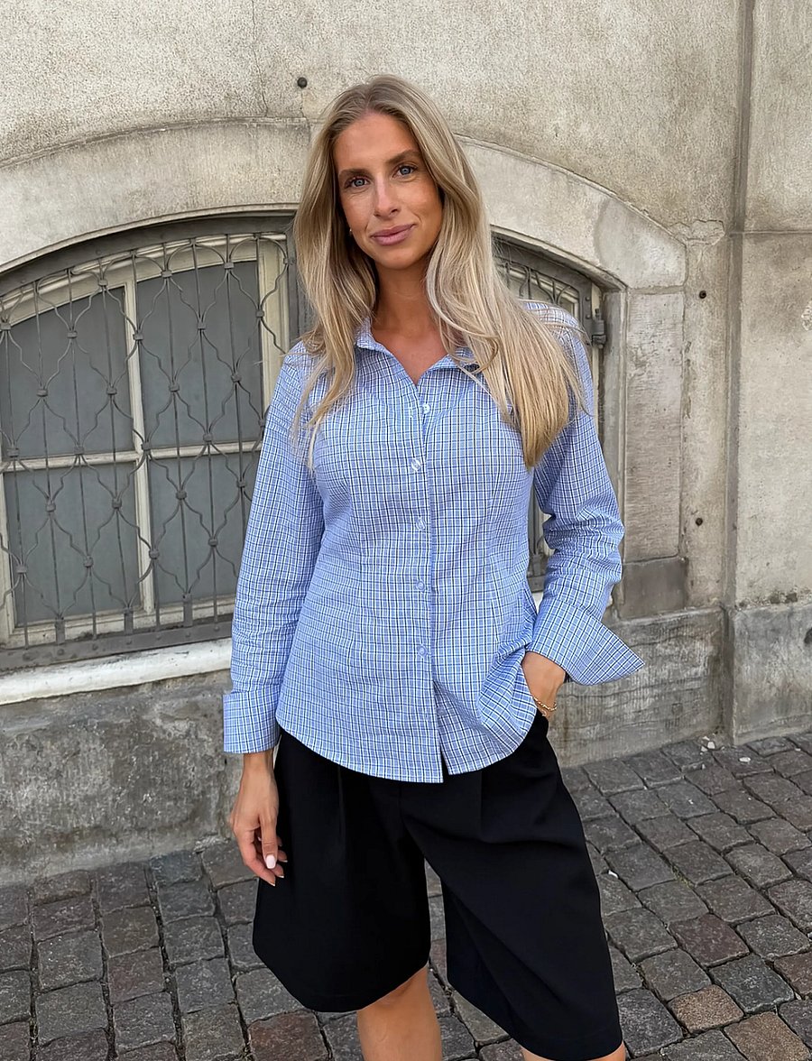 BYIC - SiljeIC Shirt - langärmlige hemden - blue white checks - 3