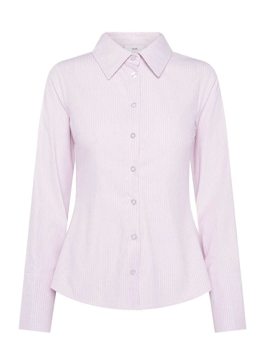 BYIC - SiljeIC Shirt - pikkade varrukatega särgid - pink white stripes - 0