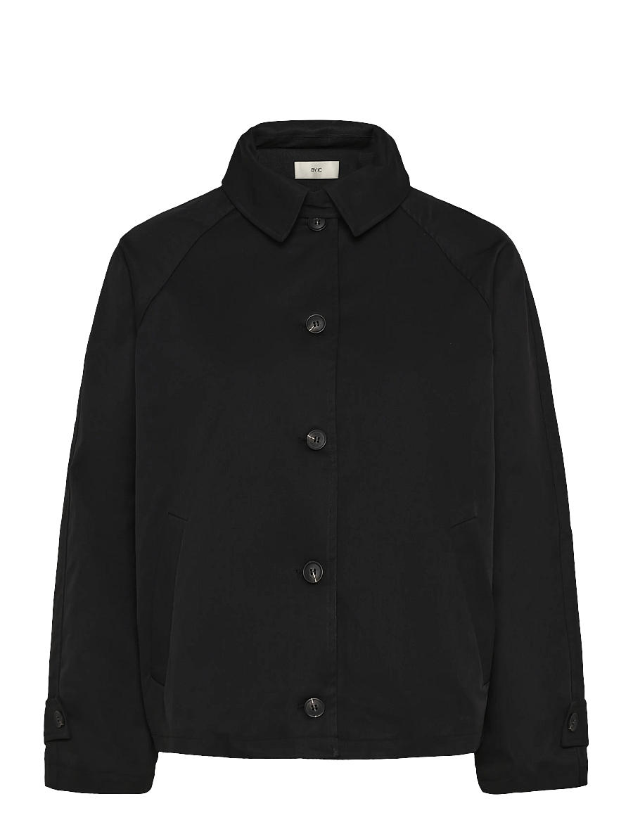 BYIC - AvaIC Short Trenchcoat - vihmamantlid - black - 1