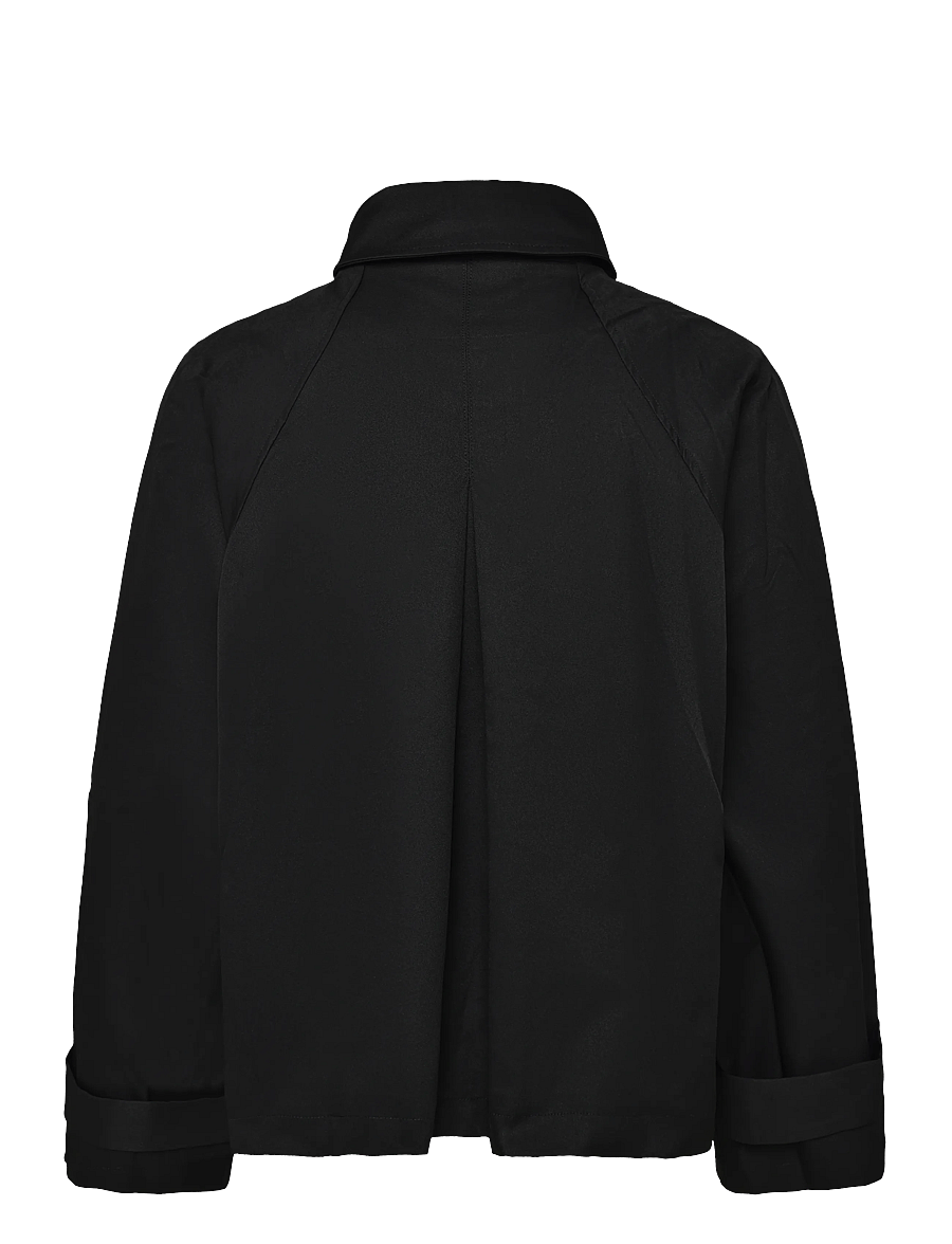 BYIC - AvaIC Short Trenchcoat - vihmamantlid - black - 2