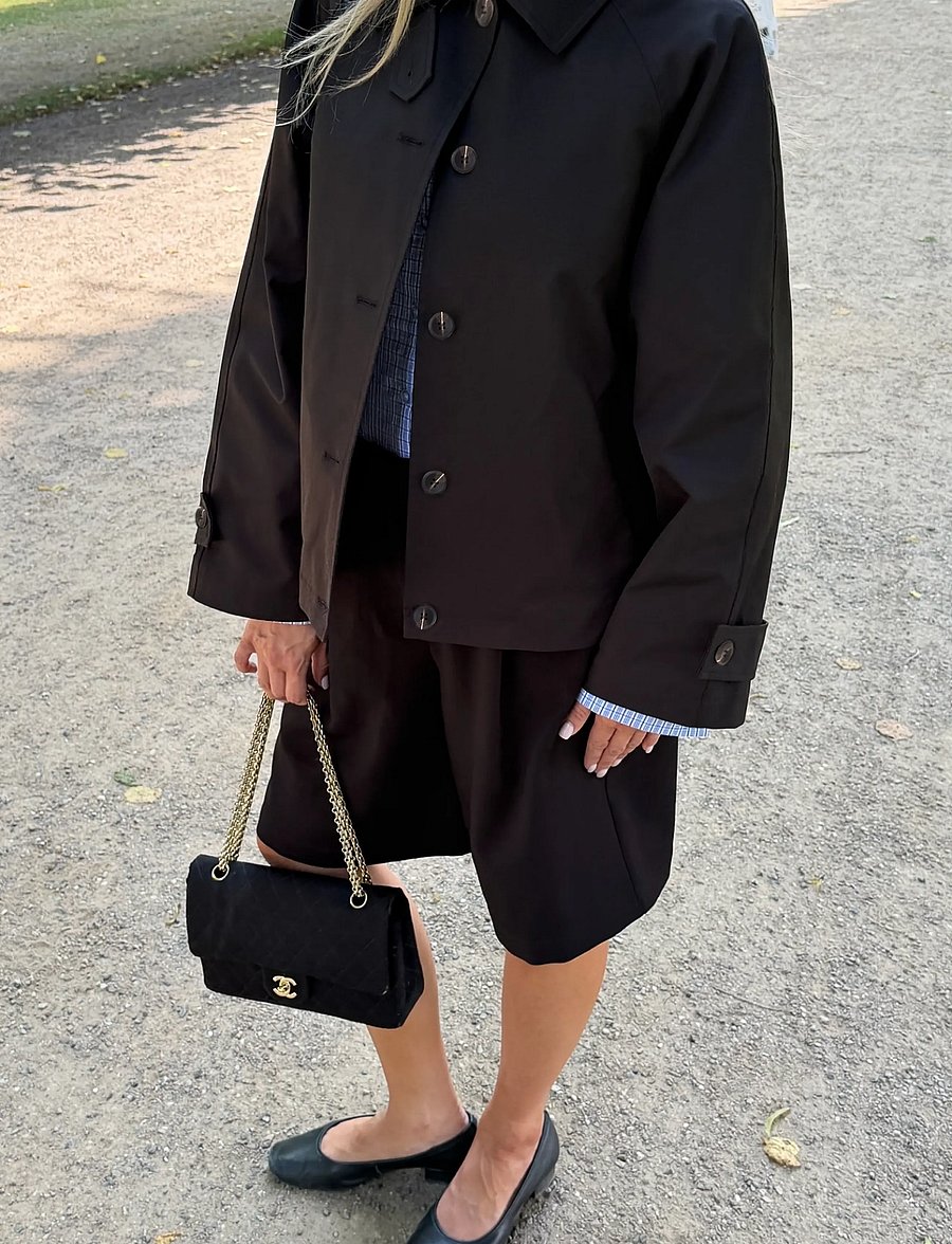 BYIC - AvaIC Short Trenchcoat - vihmamantlid - black - 3