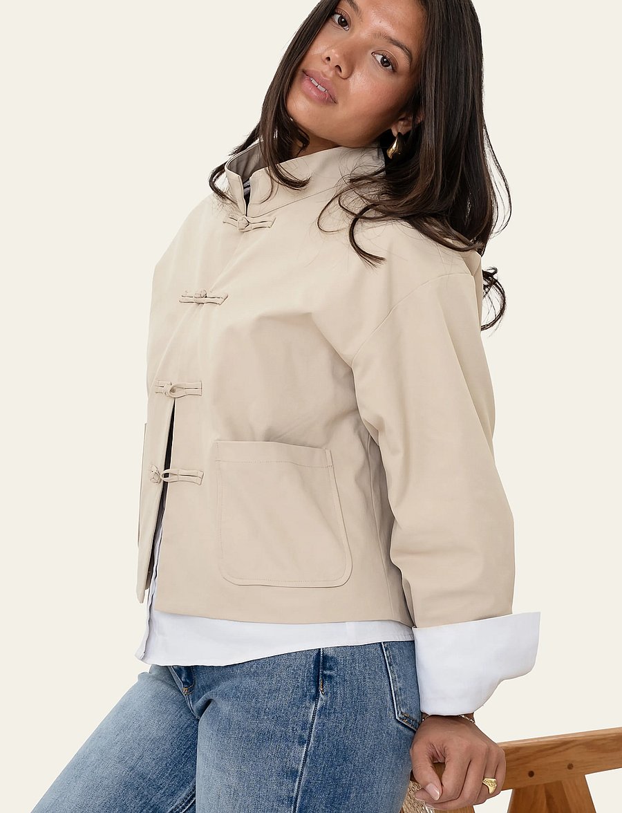BYIC - EvaIC Wool Jacket - tunna jackor - beige - 0
