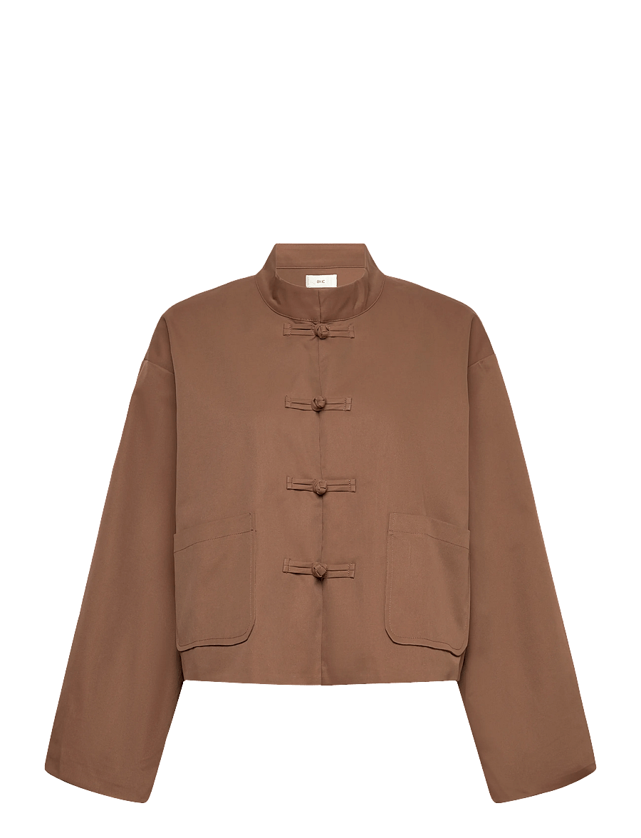 BYIC - EvaIC Wool Jacket - lette jakker - dark brown - 1