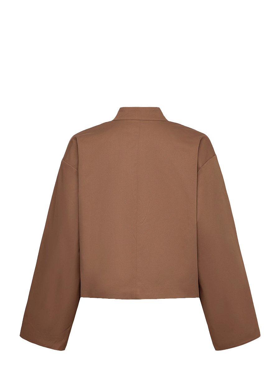 BYIC - EvaIC Wool Jacket - lette jakker - dark brown - 2
