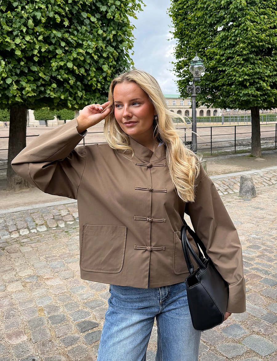 BYIC - EvaIC Wool Jacket - lette jakker - dark brown - 0