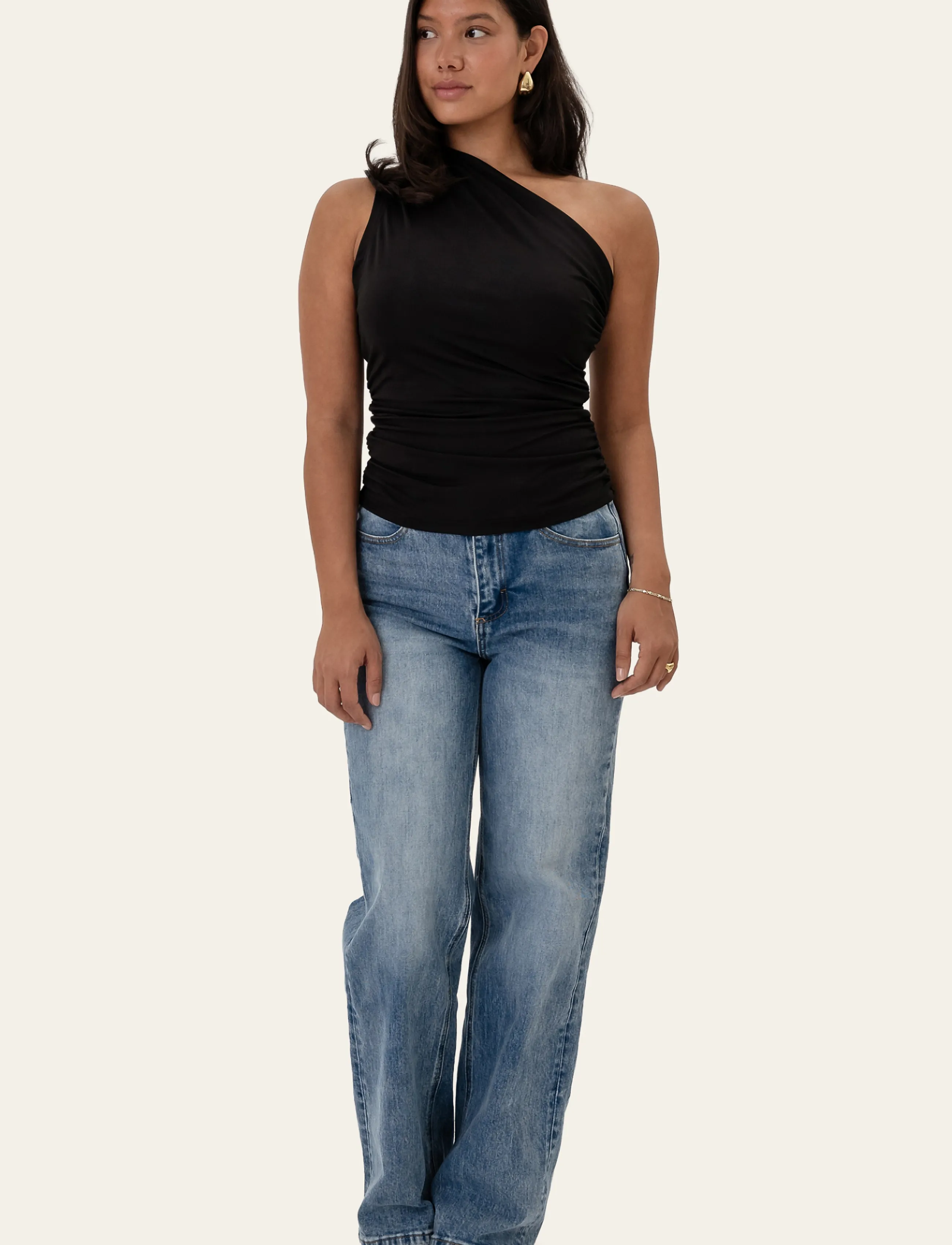 BYIC AndreaIC Top - Linnen - BLACK / black