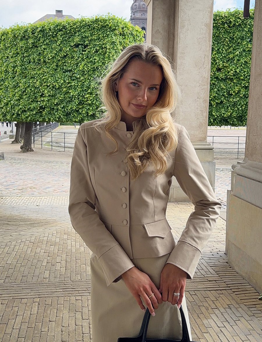 BYIC - CilleIC Blazer Shirt - Üherealised pintsakud - beige - 3