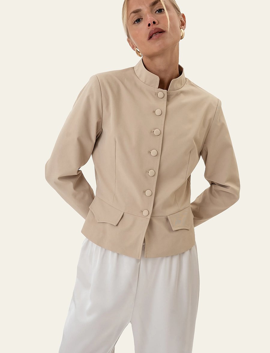 BYIC - CilleIC Blazer Shirt - Üherealised pintsakud - beige - 0