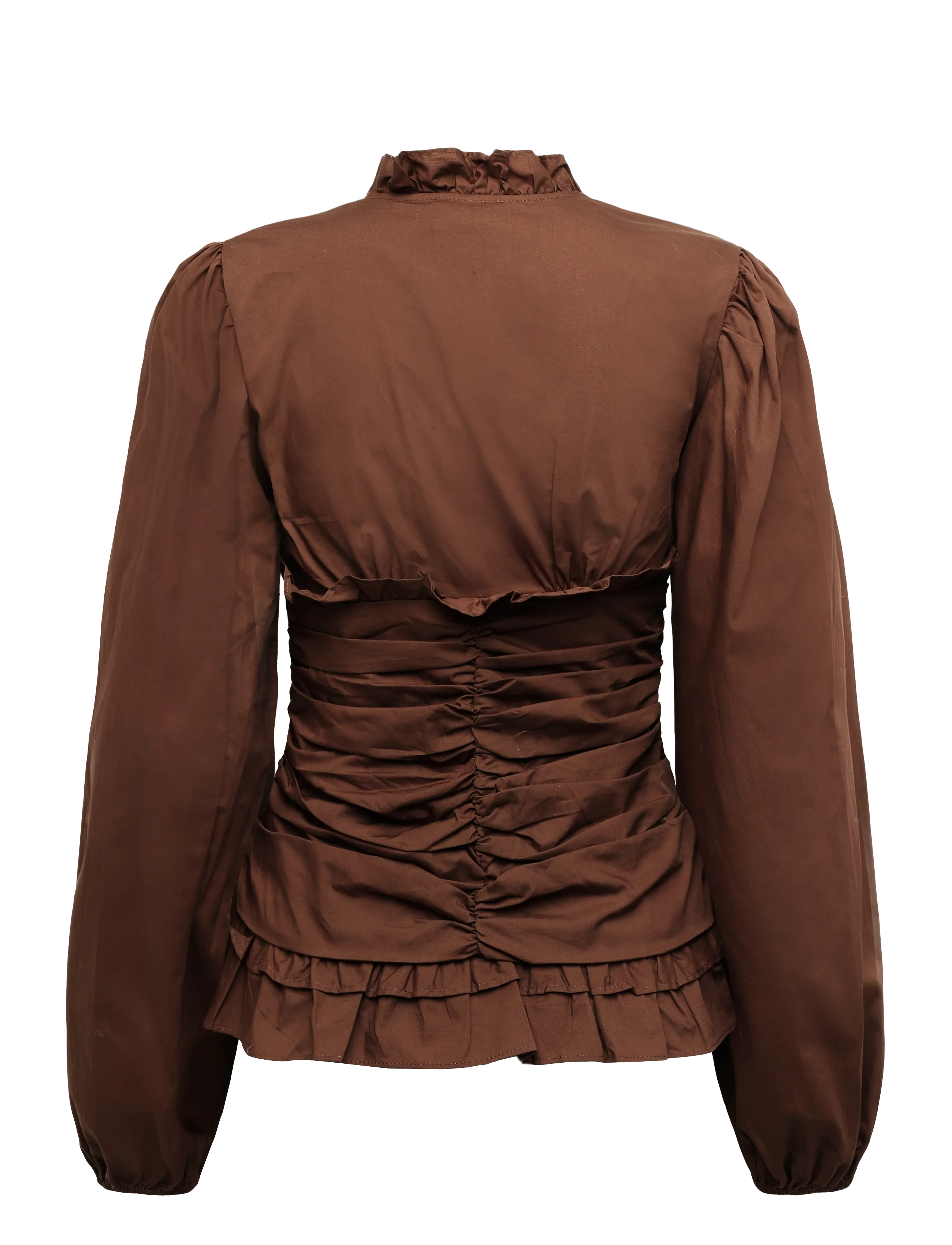 BYIC - ArielIC LS Blouse - langærmede bluser - brown - 2