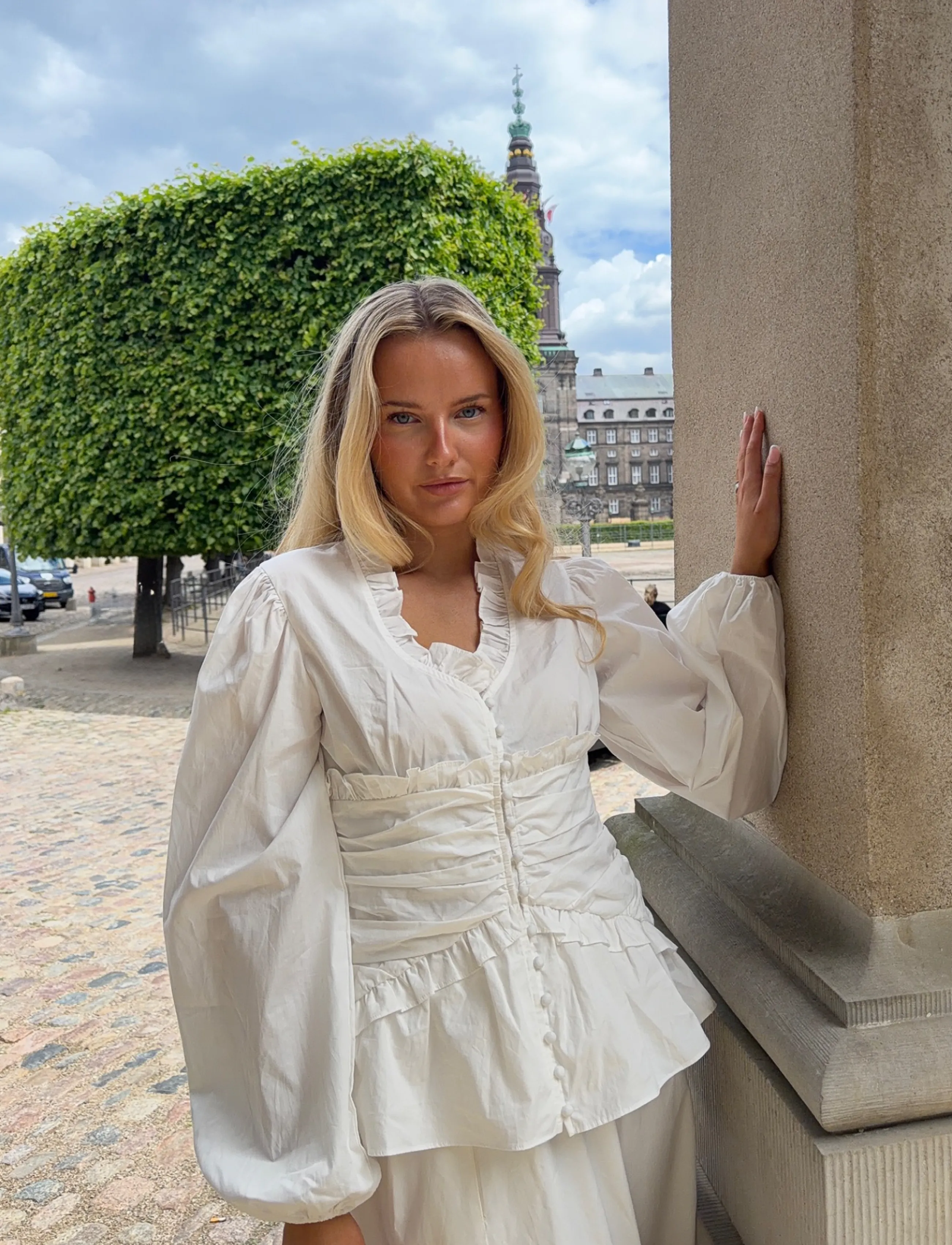 BYIC ArielIC LS Blouse - Langærmede bluser - WHITE / white