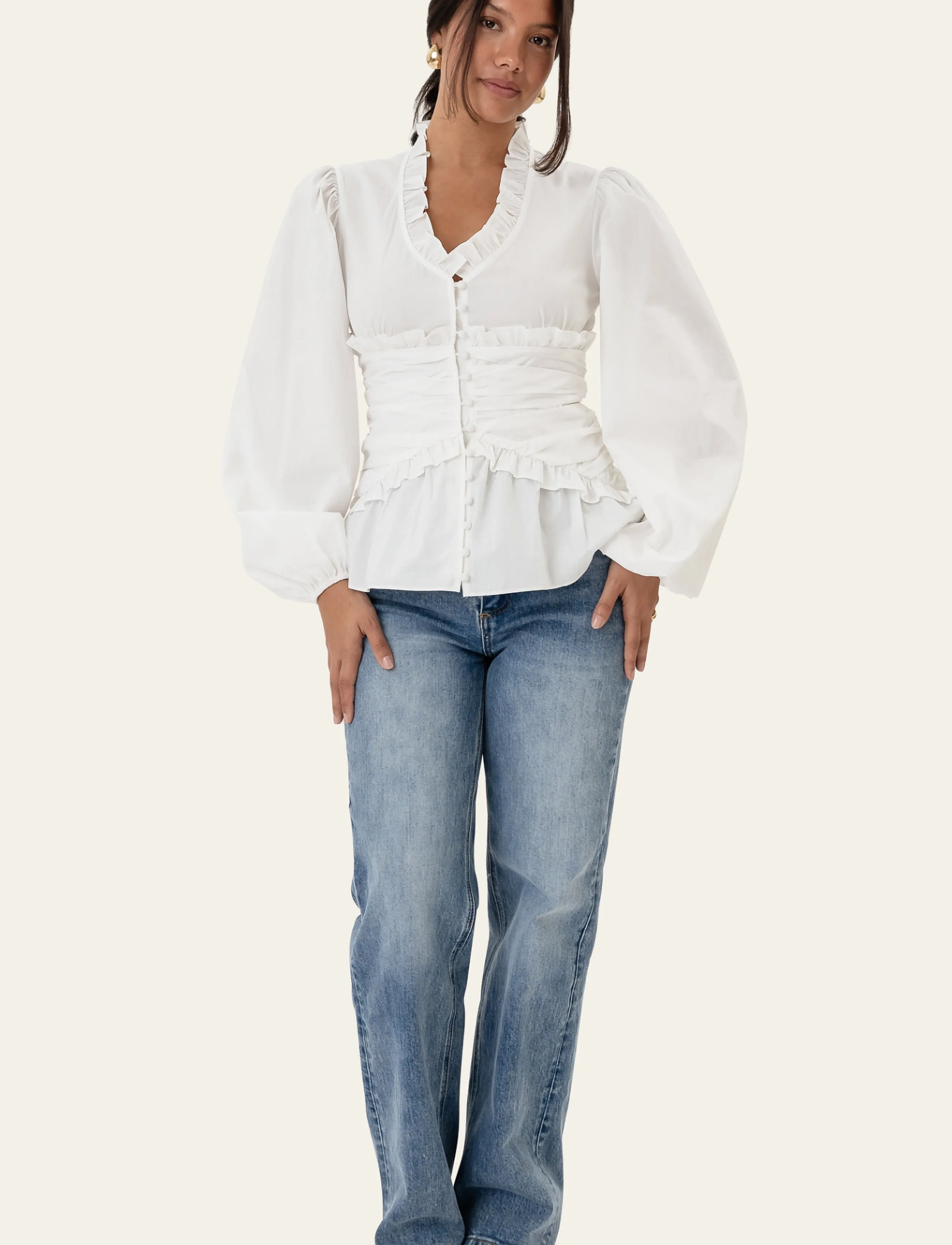 BYIC - ArielIC LS Blouse - langærmede bluser - white - 5