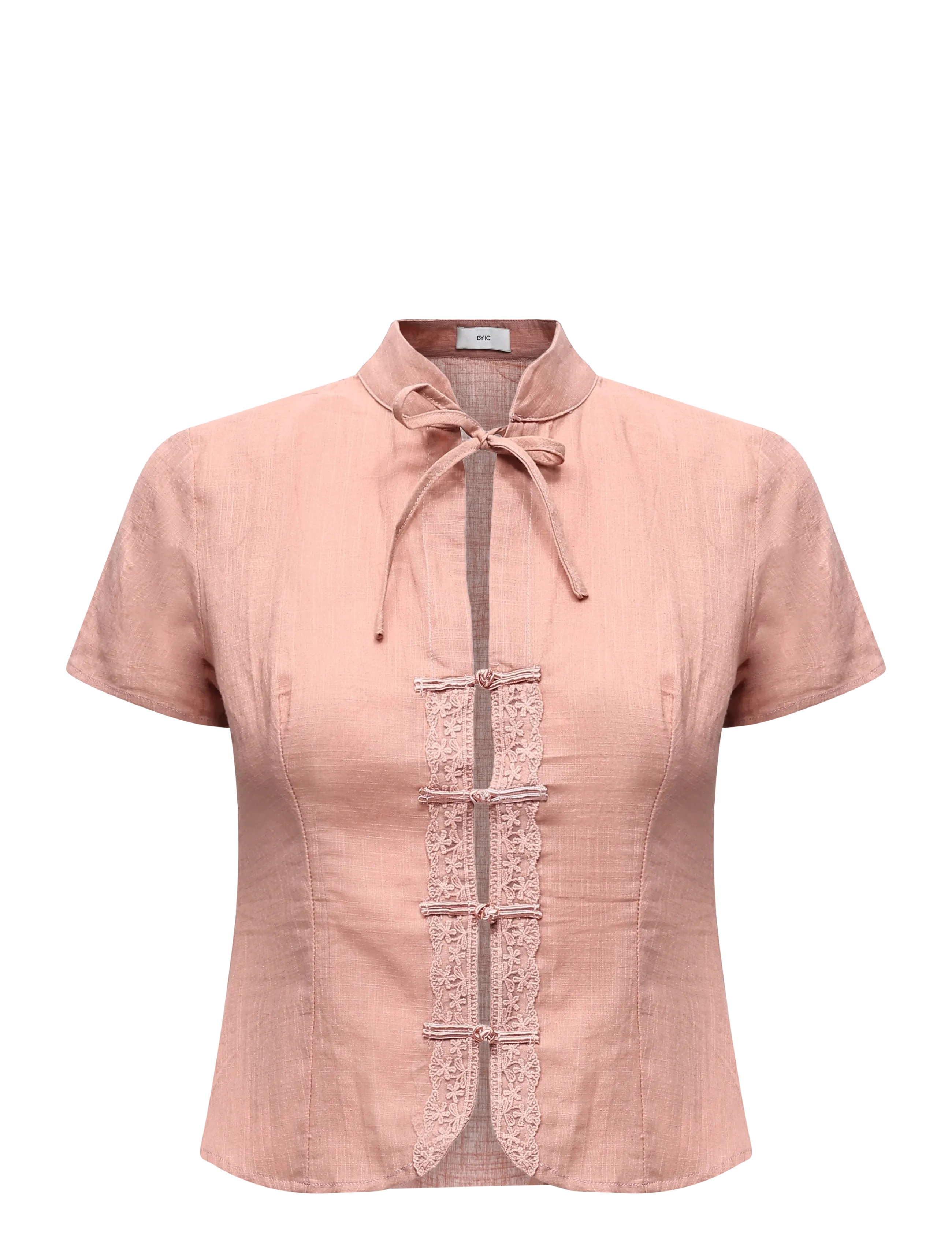BYIC - TyraIC Blouse - short-sleeved blouses - dusty rose - 1