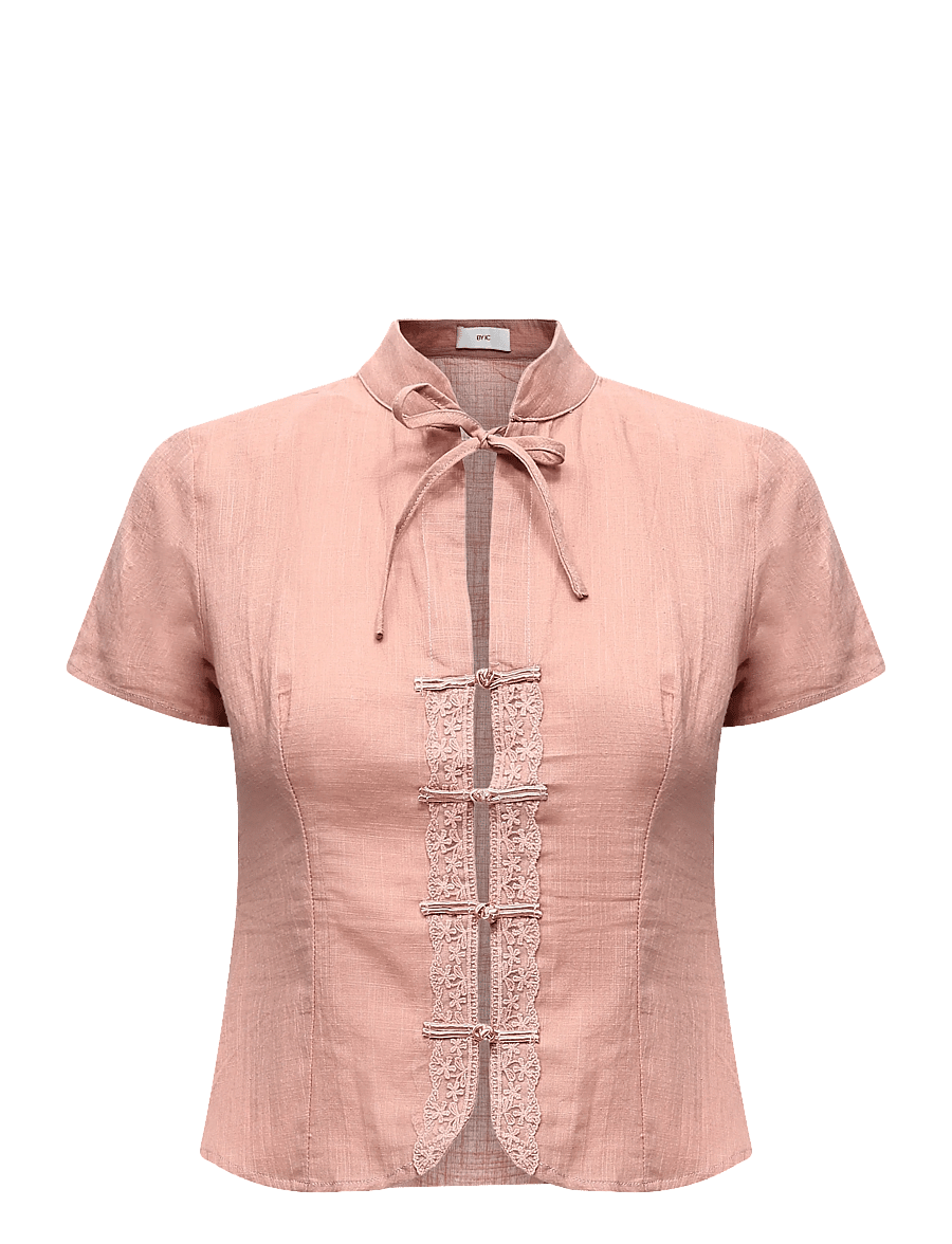 BYIC - TyraIC Blouse - kortärmade blusar - dusty rose - 1