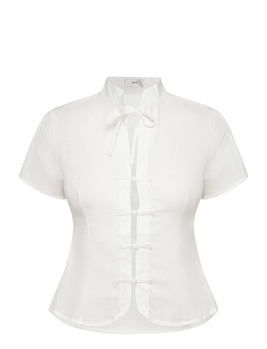 BYIC - TyraIC Blouse - kortärmade blusar - white - 1