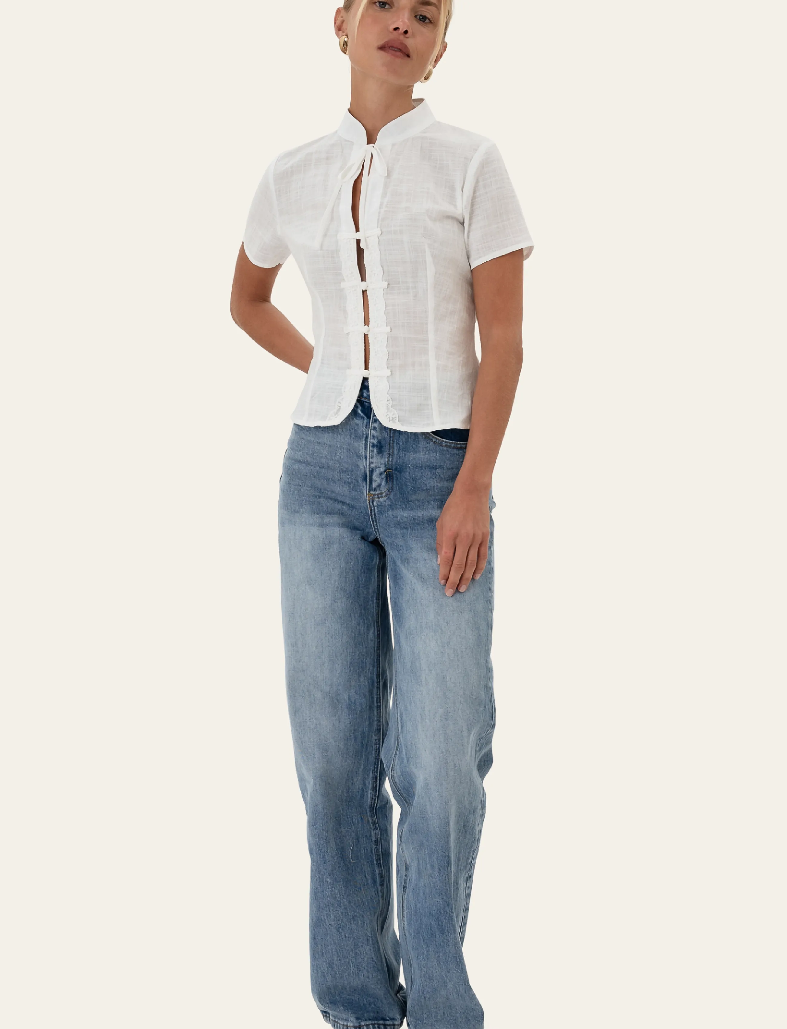 BYIC TyraIC Blouse - Blusar - WHITE / white