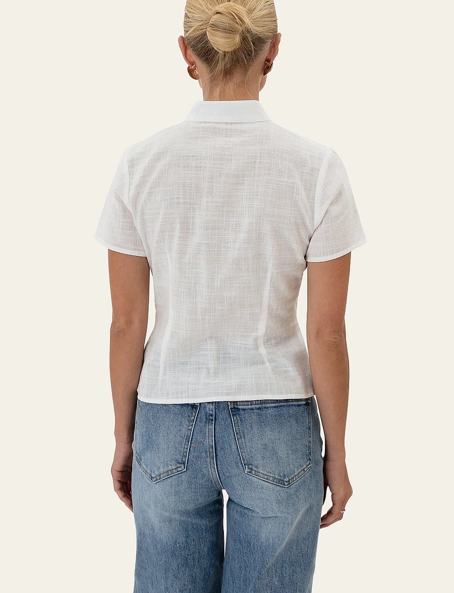 BYIC - TyraIC Blouse - kortärmade blusar - white - 5