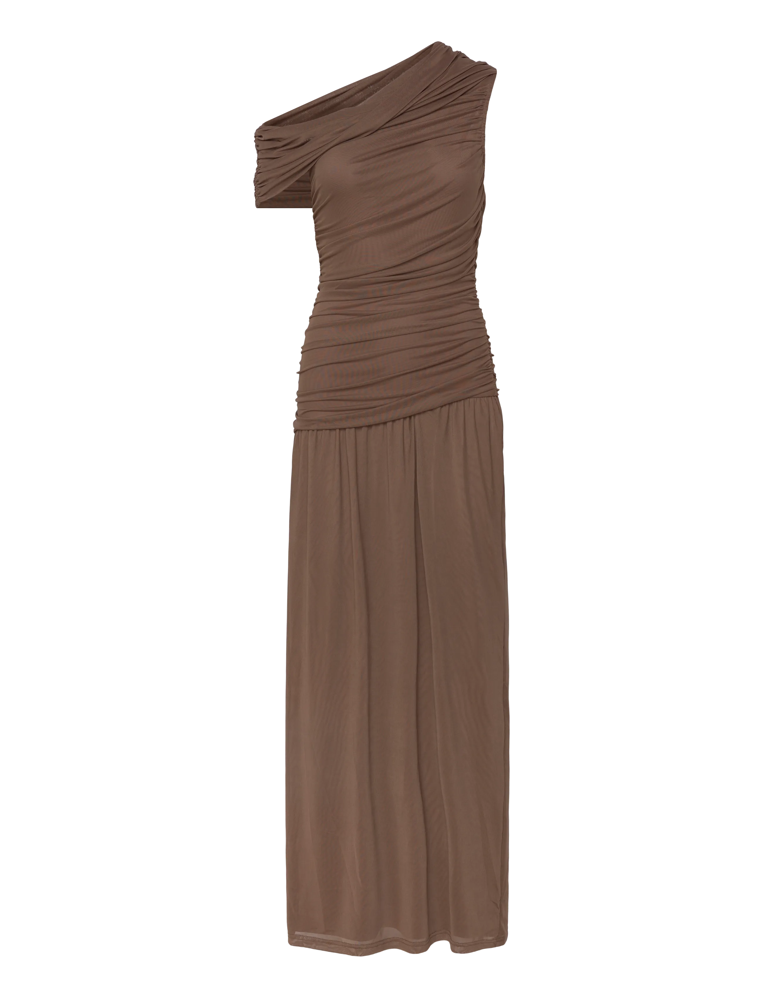 BYIC - JuneIC Mesh Dress - maxi dresses - dark brown - 1
