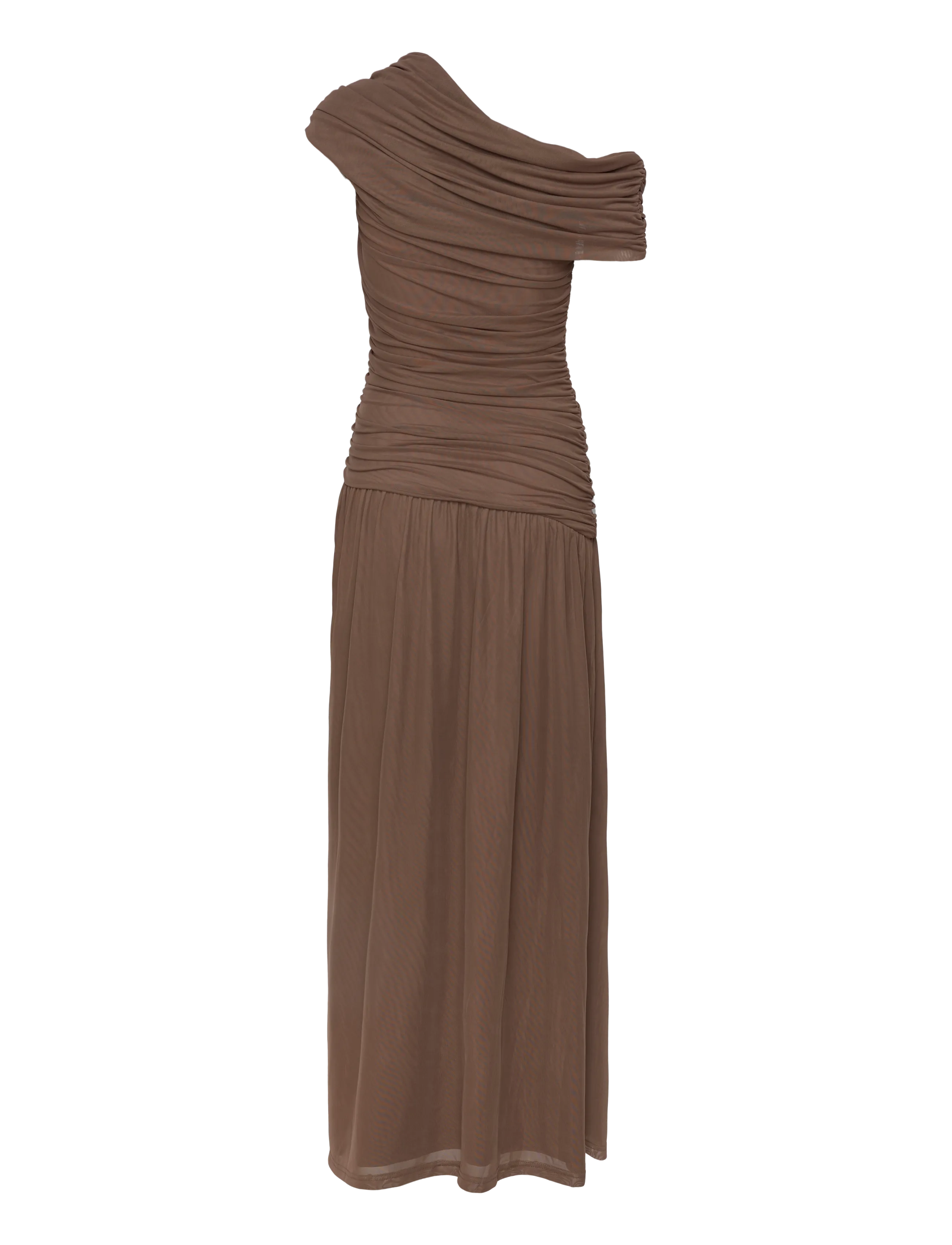 BYIC - JuneIC Mesh Dress - maxi dresses - dark brown - 2