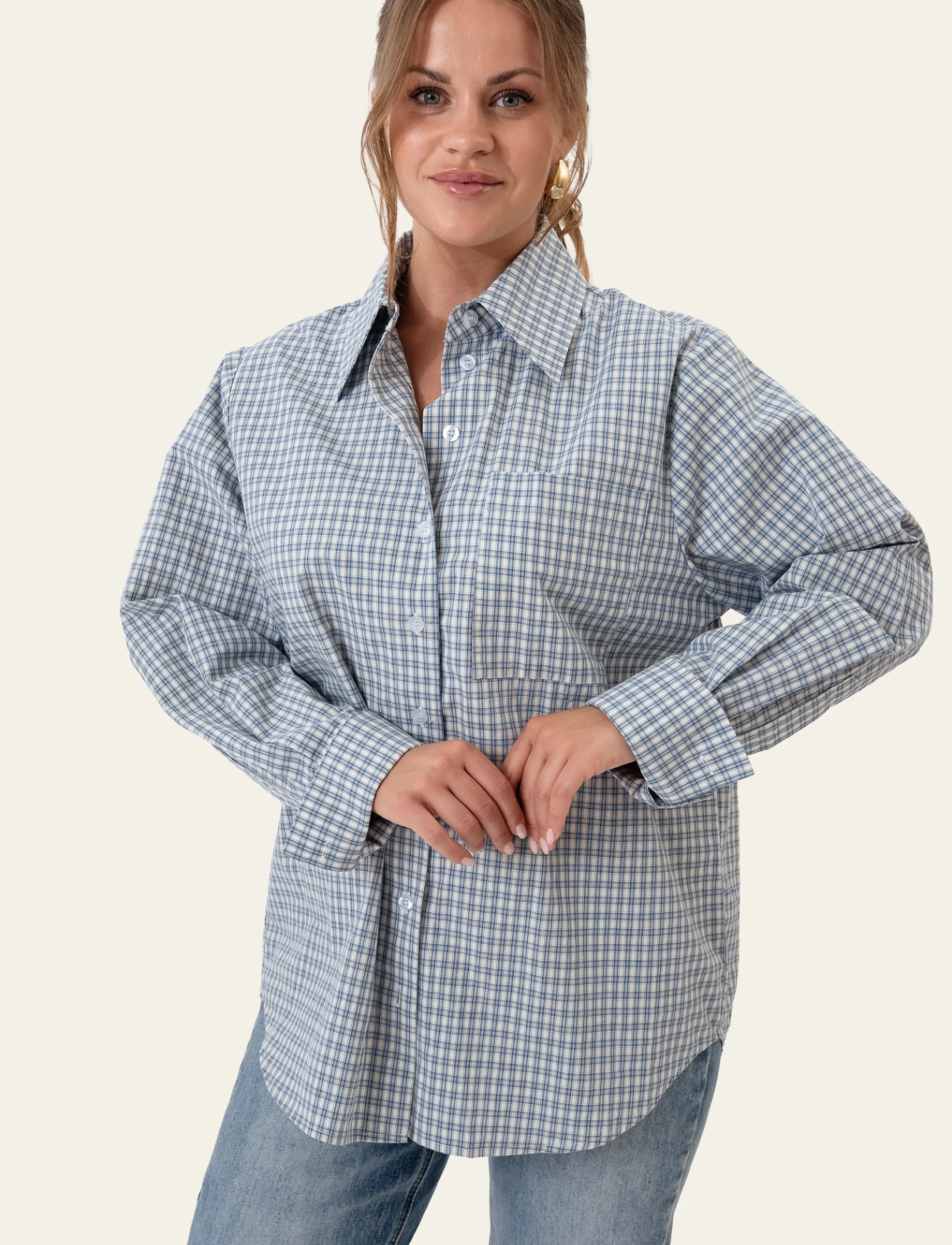BYIC - IsabellaIC Shirt - langärmlige hemden - blue checks - 5