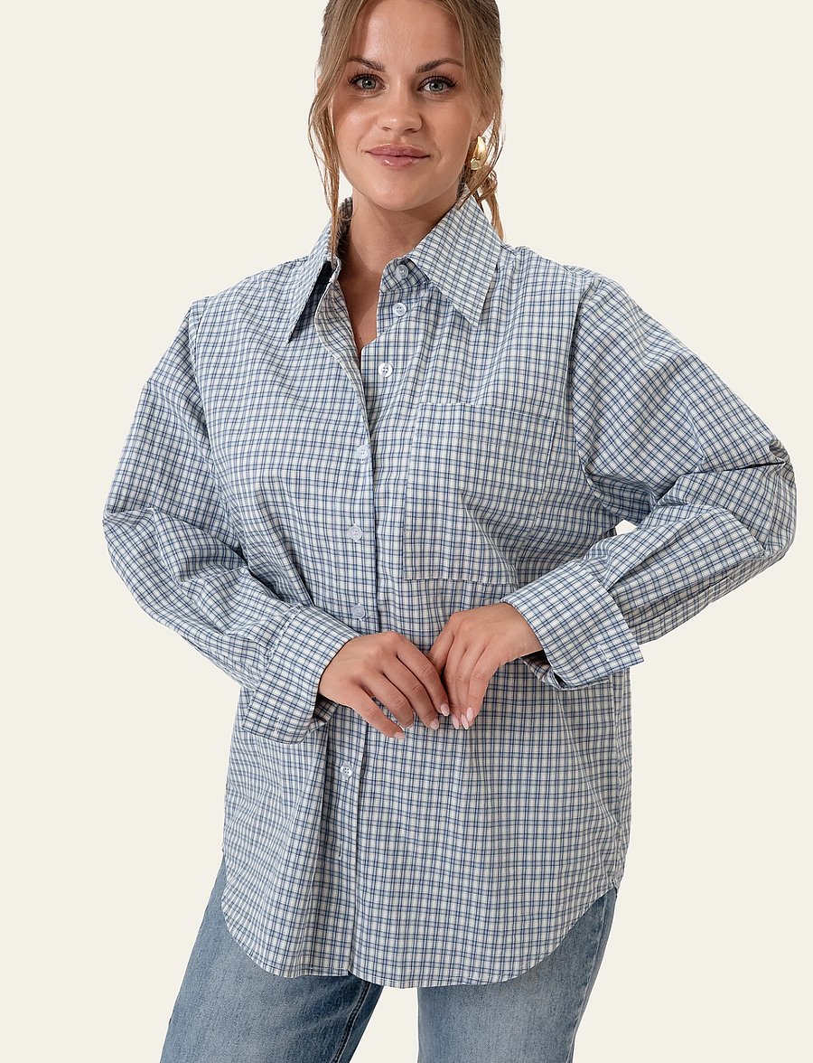 BYIC - IsabellaIC Shirt - langärmlige hemden - blue checks - 5