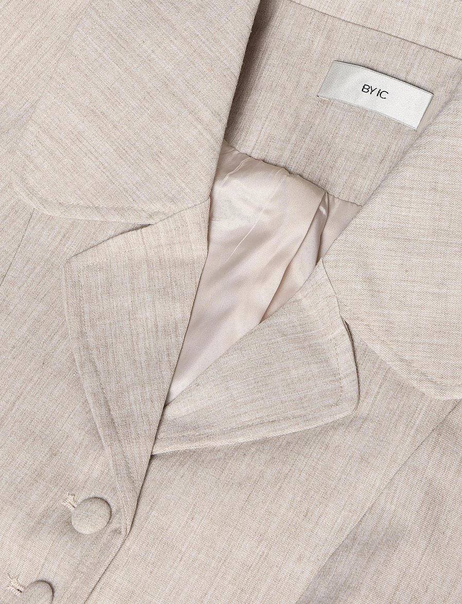 BYIC - AnnieIC Tee Blazer - blazer mit gürtel - beige - 4