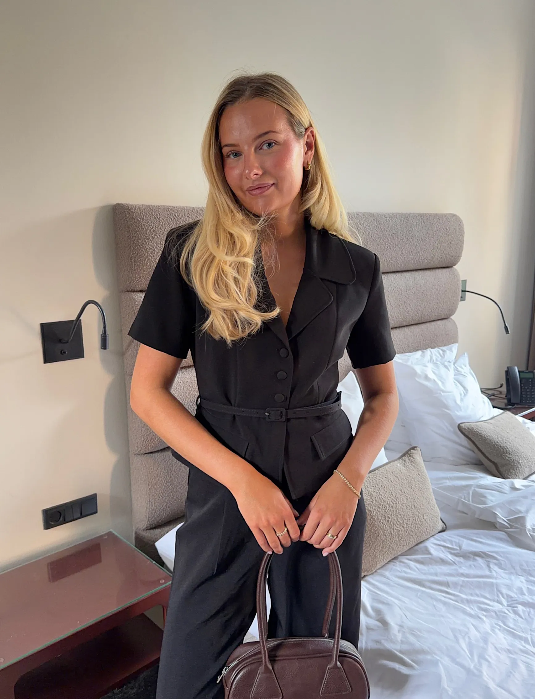 BYIC - AnnieIC Tee Blazer - blazer mit gürtel - black - 4