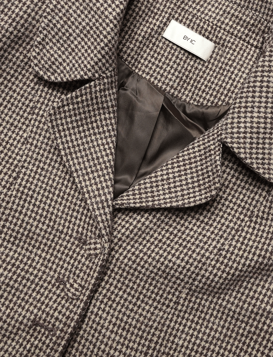 BYIC - AnnieIC Tee Blazer - blazere med bælte - brown checks - 2