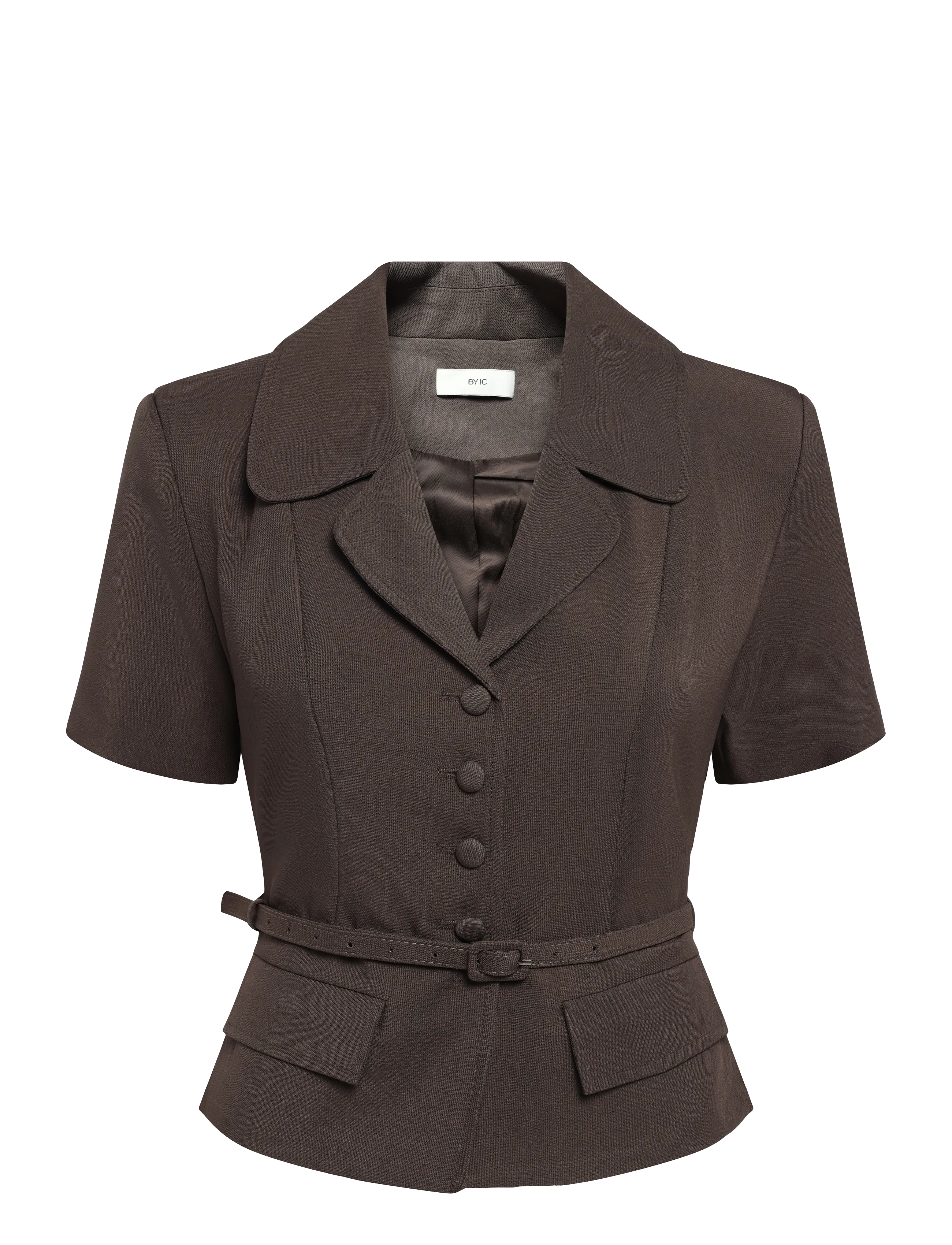 BYIC AnnieIC Tee Blazer - Nyheder - DARK BROWN / brown