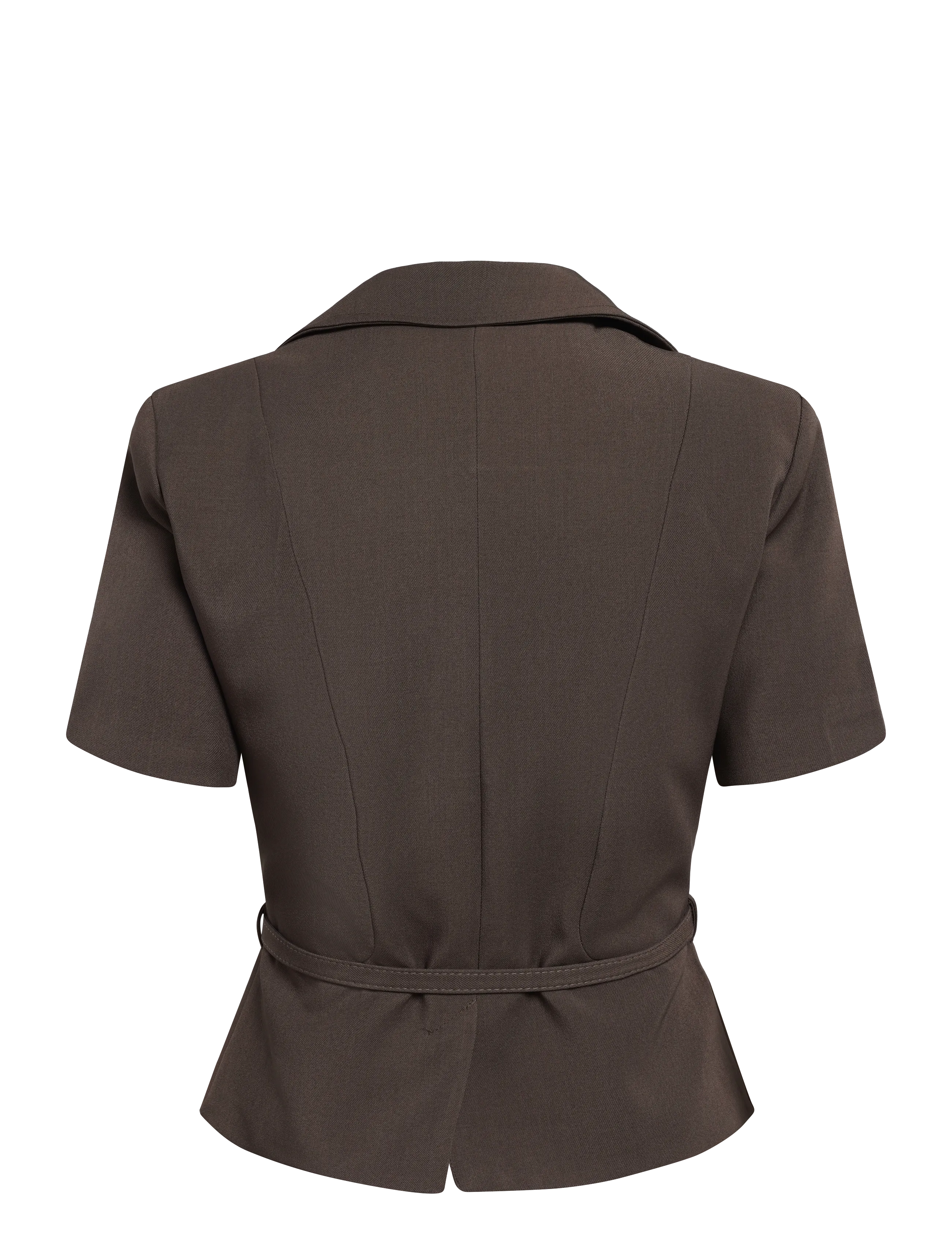 BYIC - AnnieIC Tee Blazer - blazere med bælte - dark brown - 1