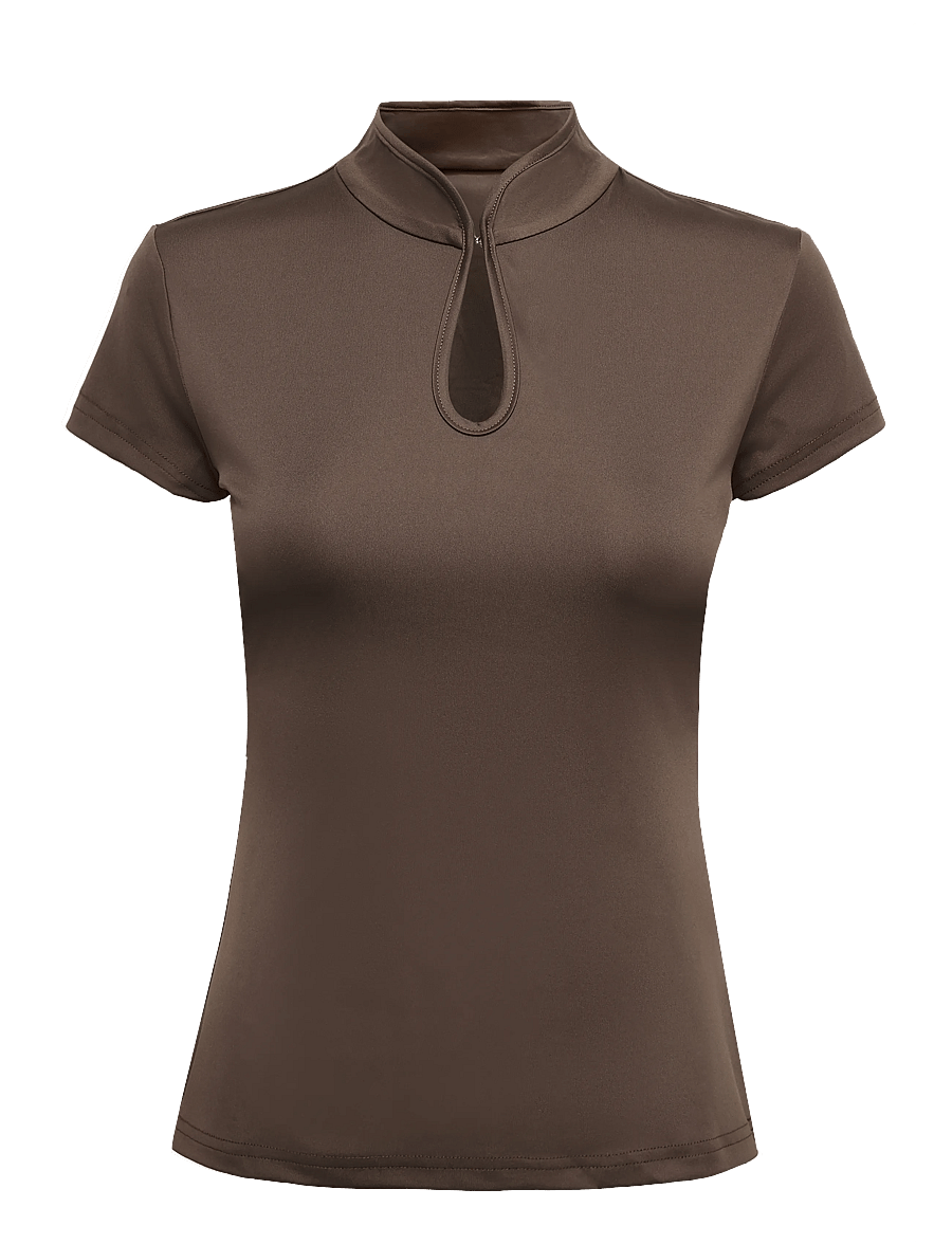 BYIC - CleoIC Top - t-shirts - dark brown - 1