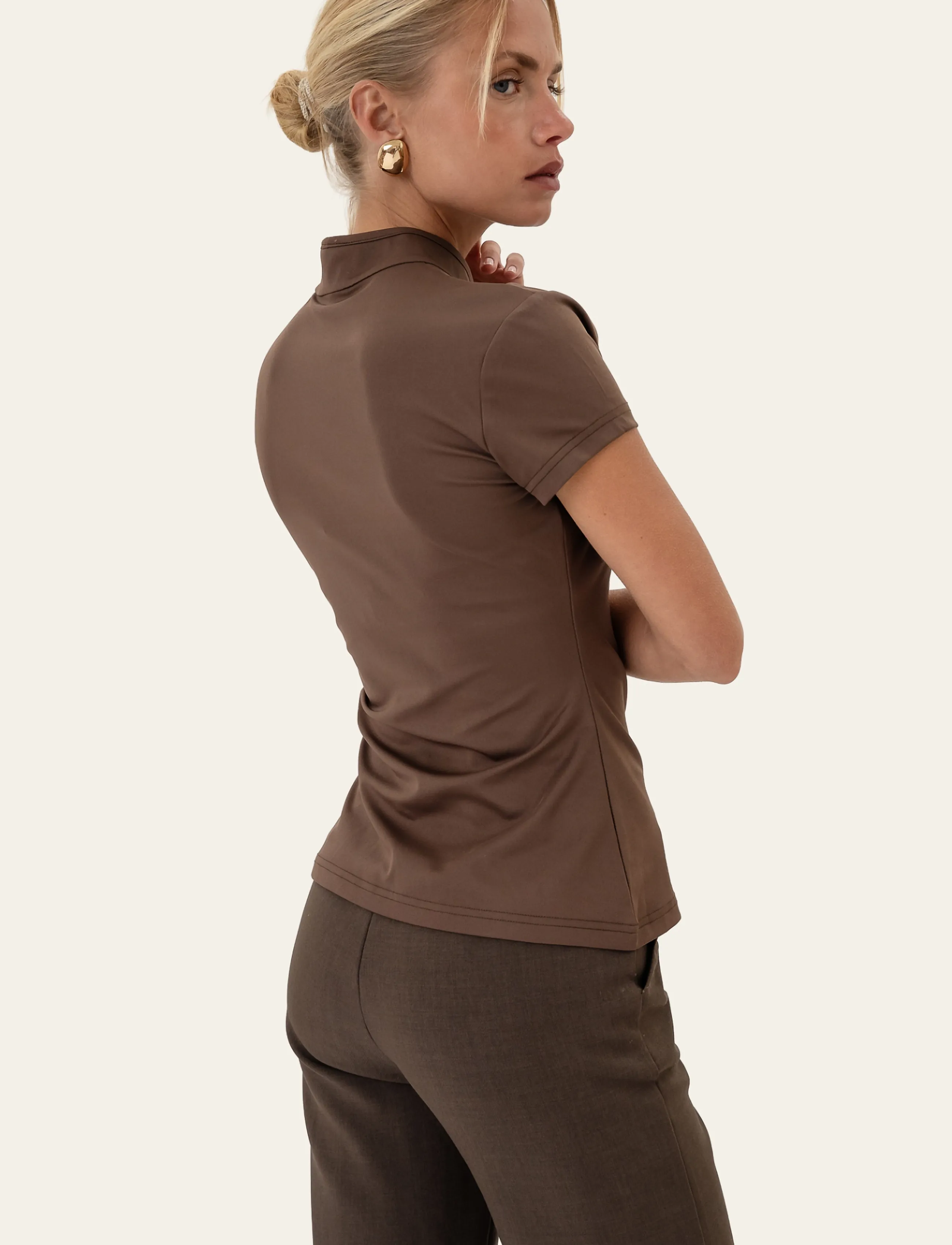 BYIC - CleoIC Top - dark brown - 3