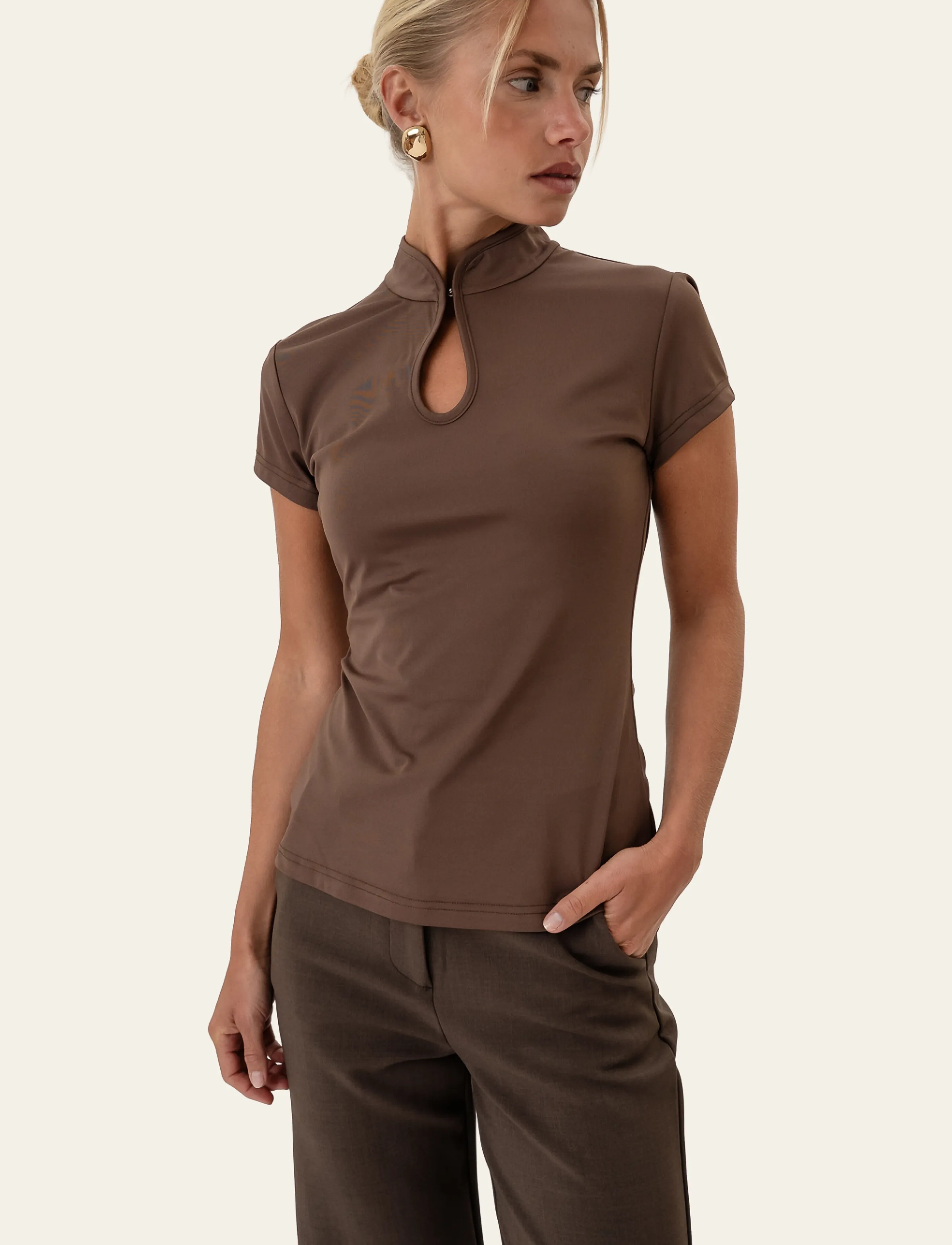BYIC - CleoIC Top - dark brown - 4