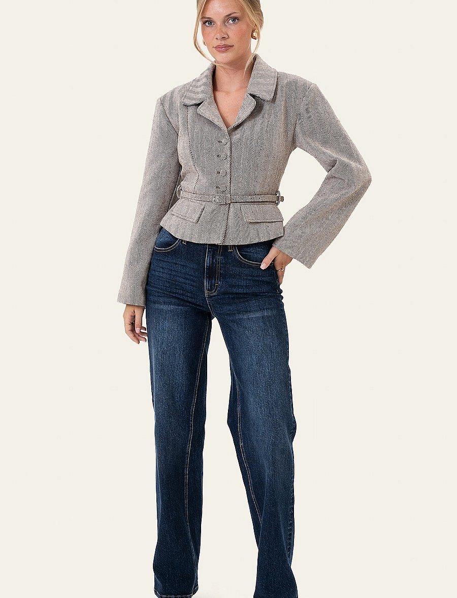 BYIC - AnnieIC Blazer - single breasted blazers - brown stripes - 5