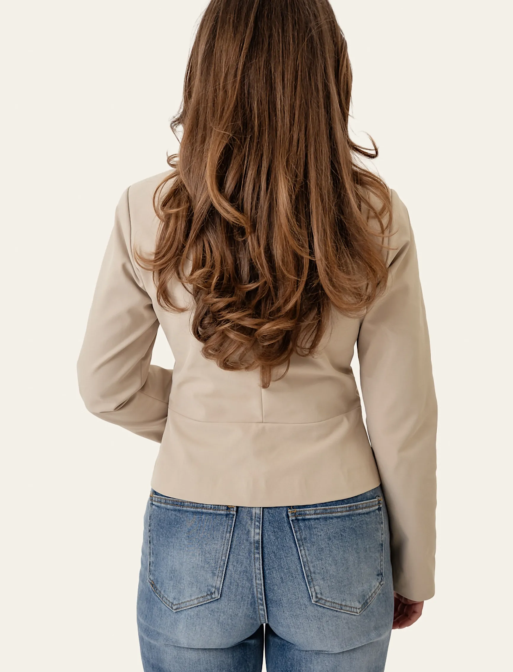 BYIC - TracyIC Blazer Shirt - Üherealised pintsakud - beige - 5