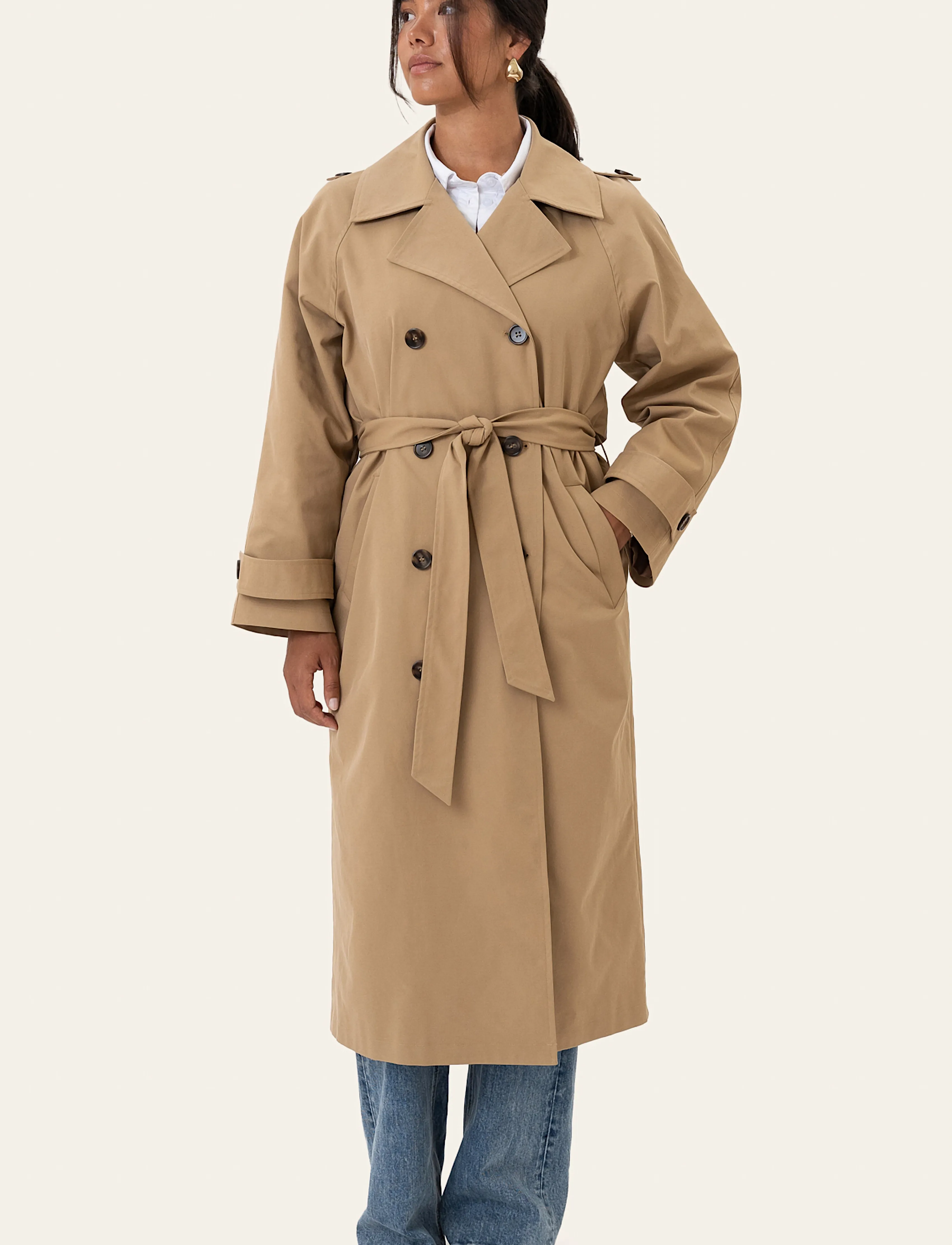 BYIC EvieIC Trenchcoat - Trenchcoats - CAMEL / beige